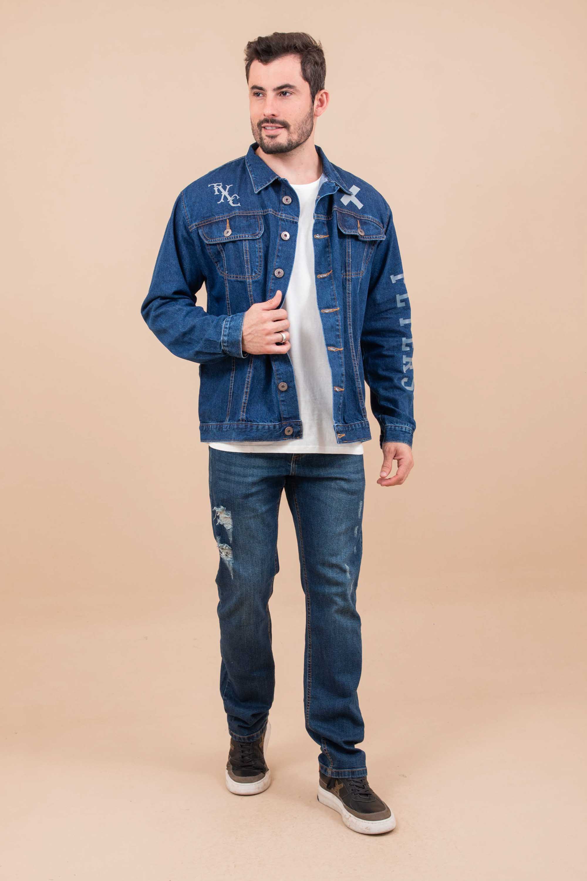 JAQUETA EXTRA ML DENIM ESTAMPADA 7150