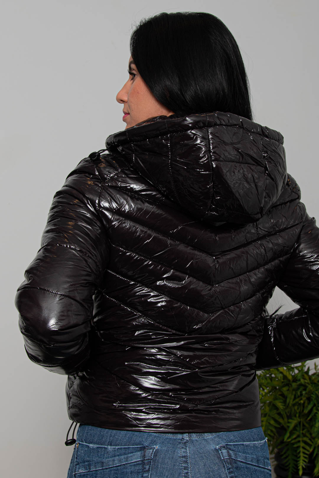 JAQUETA EXTRA ML PUFFER BORDADA 7231