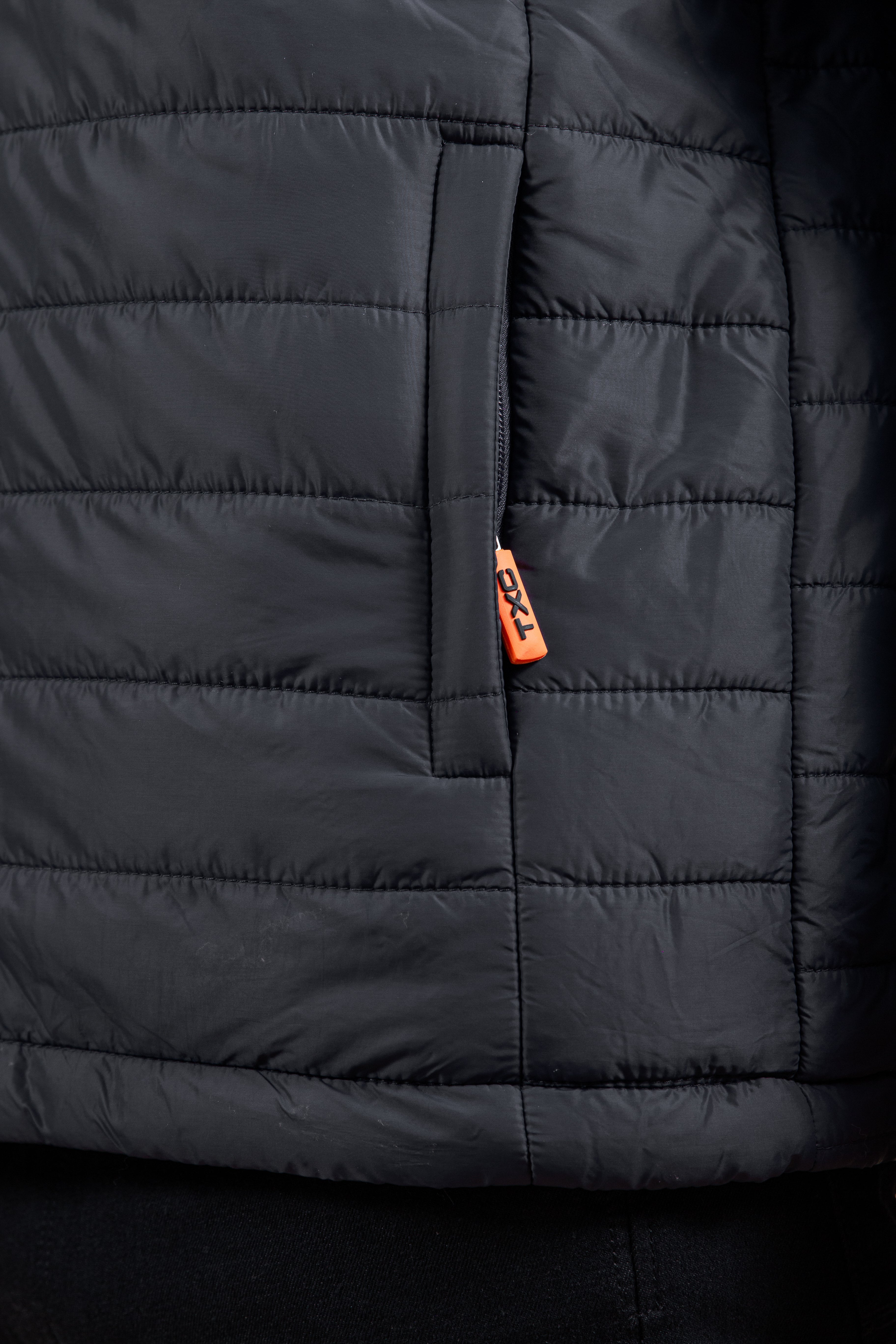 Jaqueta Puffer Com Detalhes Em Laranja |  7314