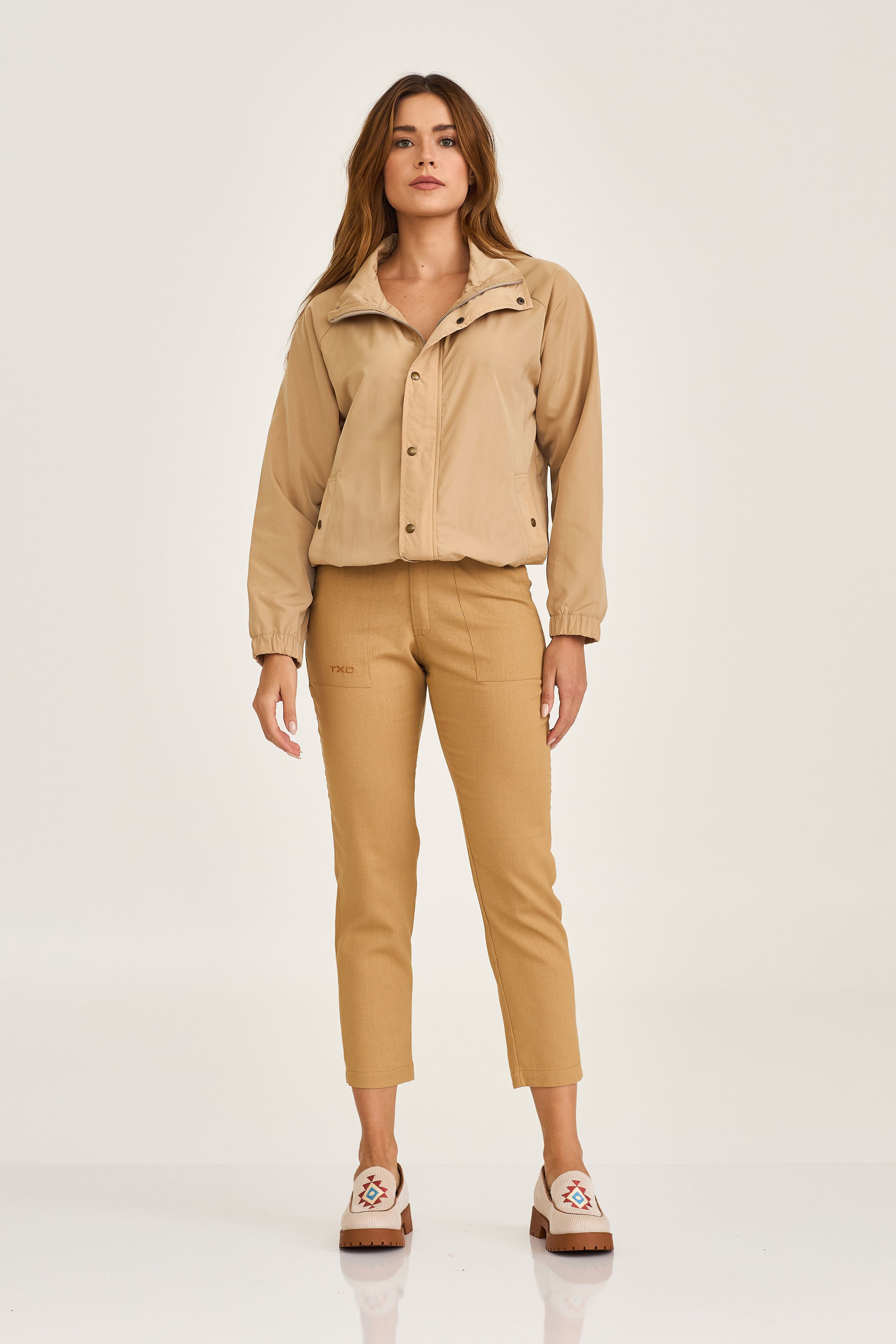 JAQUETA BOMBER TACTEL PLAQUINHA 7342