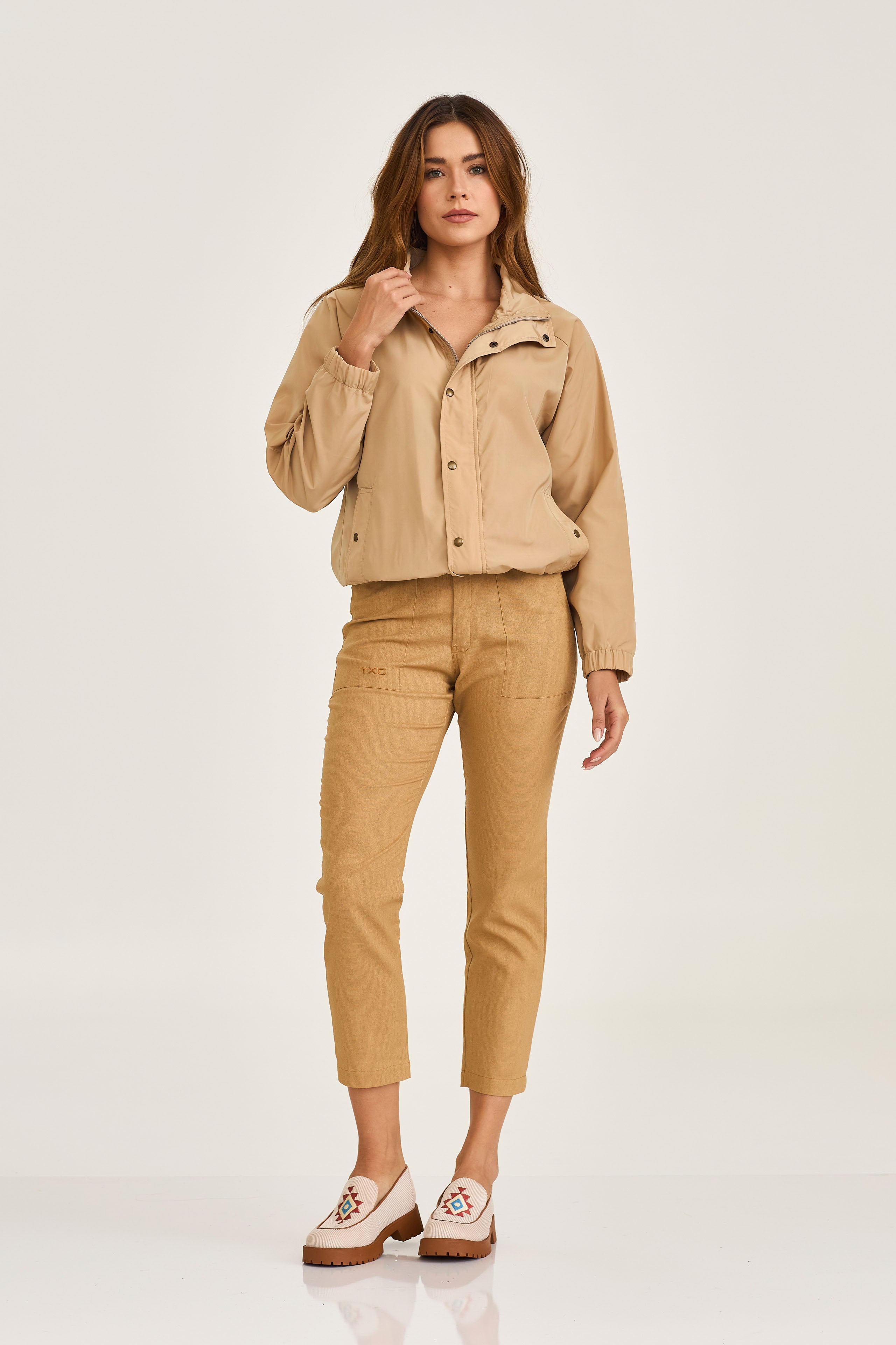 JAQUETA BOMBER TACTEL PLAQUINHA 7342