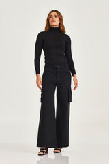 BLUSA TRICOT GOLA ALTA SLIM  PLAQUINHA 7349