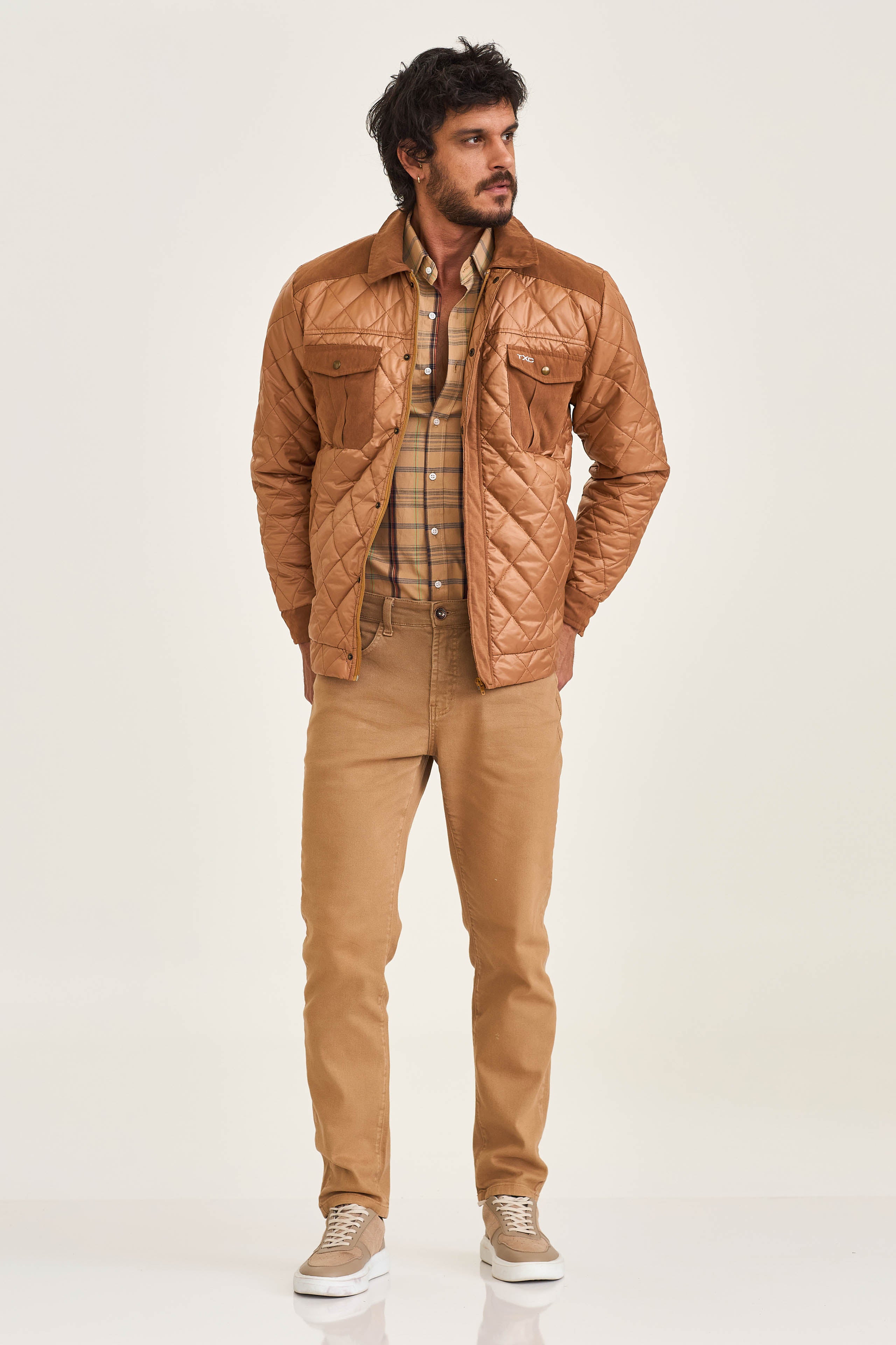 JAQUETA CUSTOM OVERSHIRT BORDADA 7359