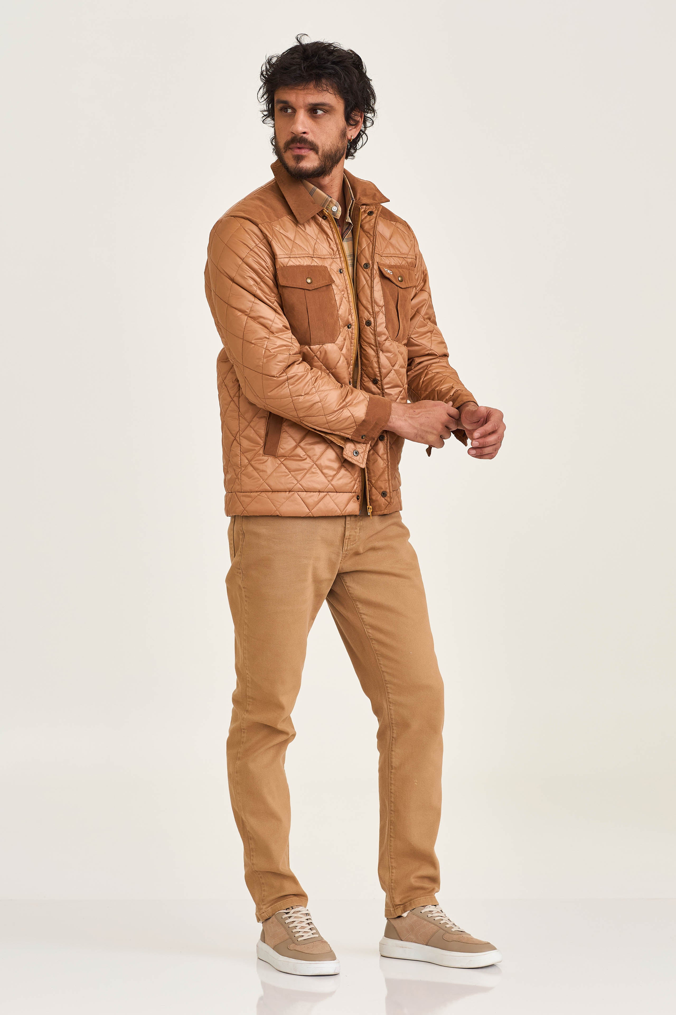 JAQUETA CUSTOM OVERSHIRT BORDADA 7359