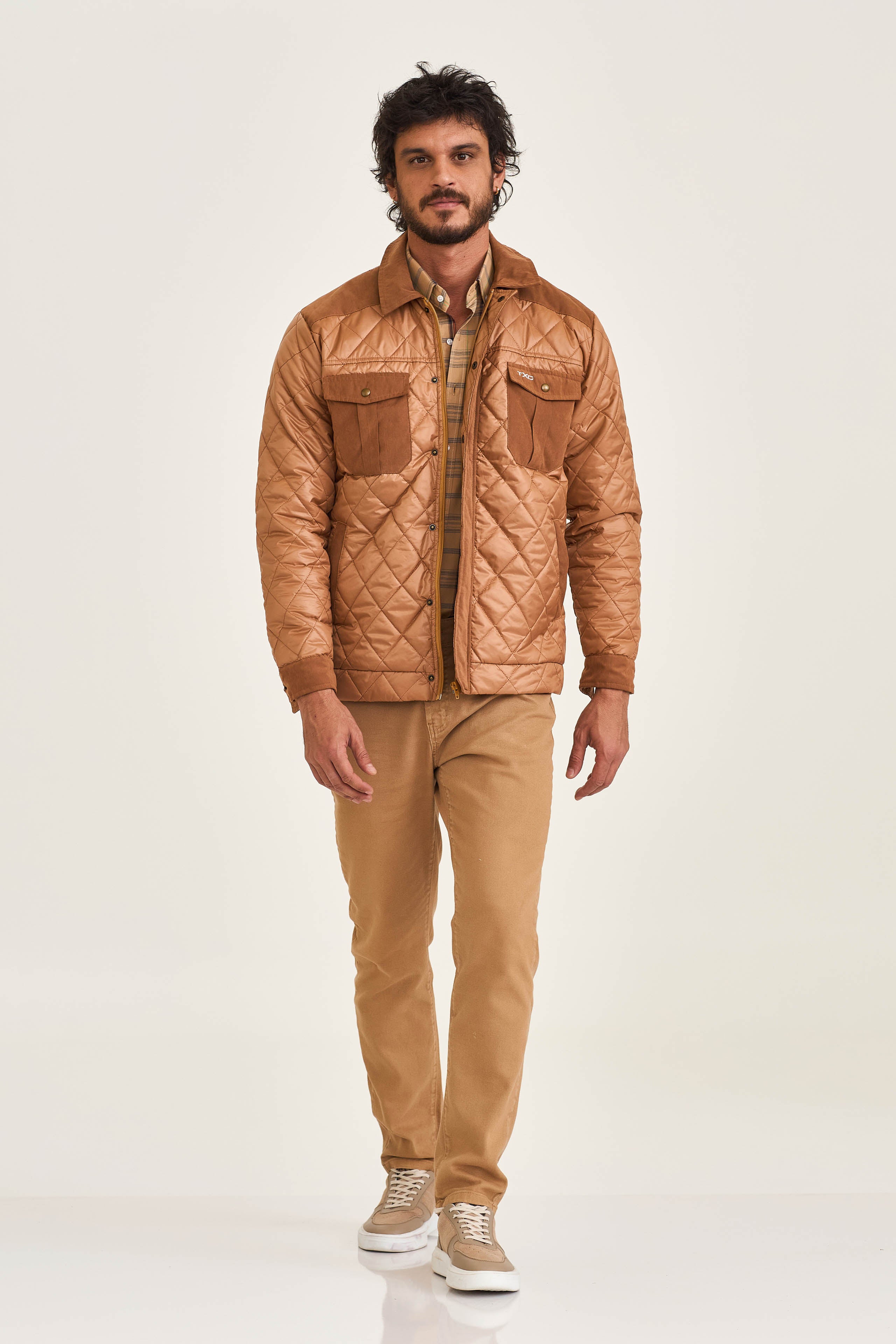 JAQUETA CUSTOM OVERSHIRT BORDADA 7359