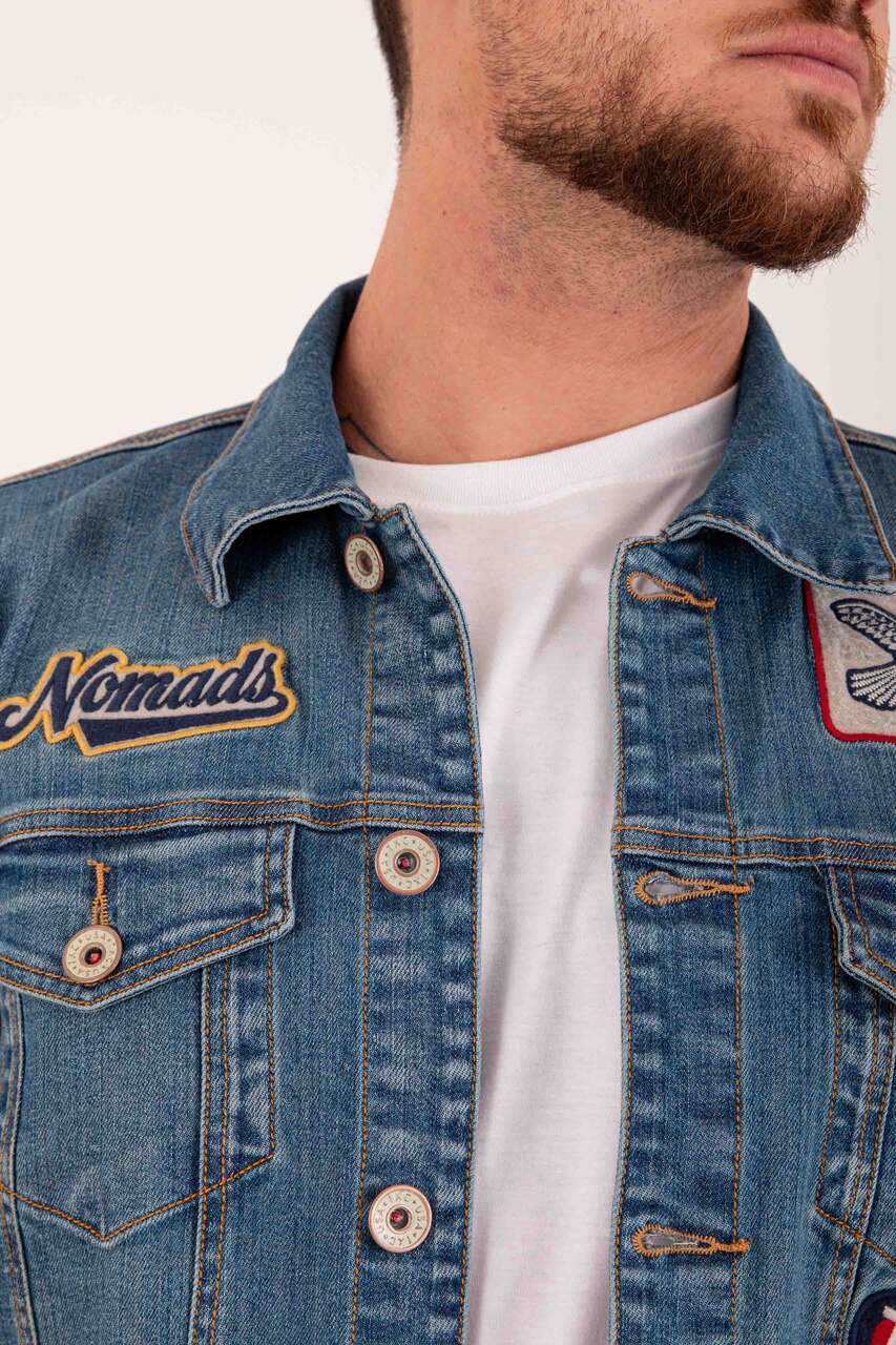 JAQUETA CUSTOM TRUCKER BORDADA 7364