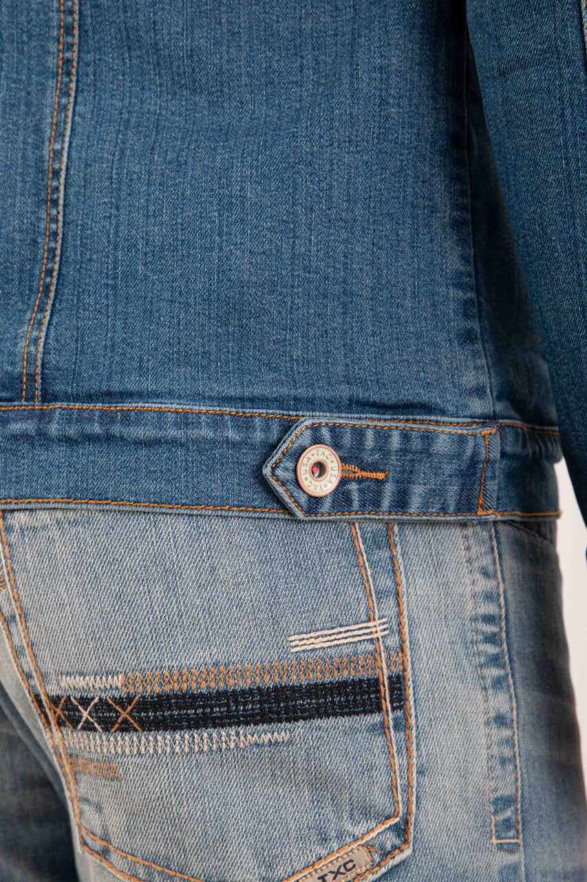 JAQUETA CUSTOM TRUCKER BORDADA 7364