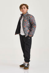JAQUETA PUFFER NYLON ESTAMPADA 7366i INFANTIL