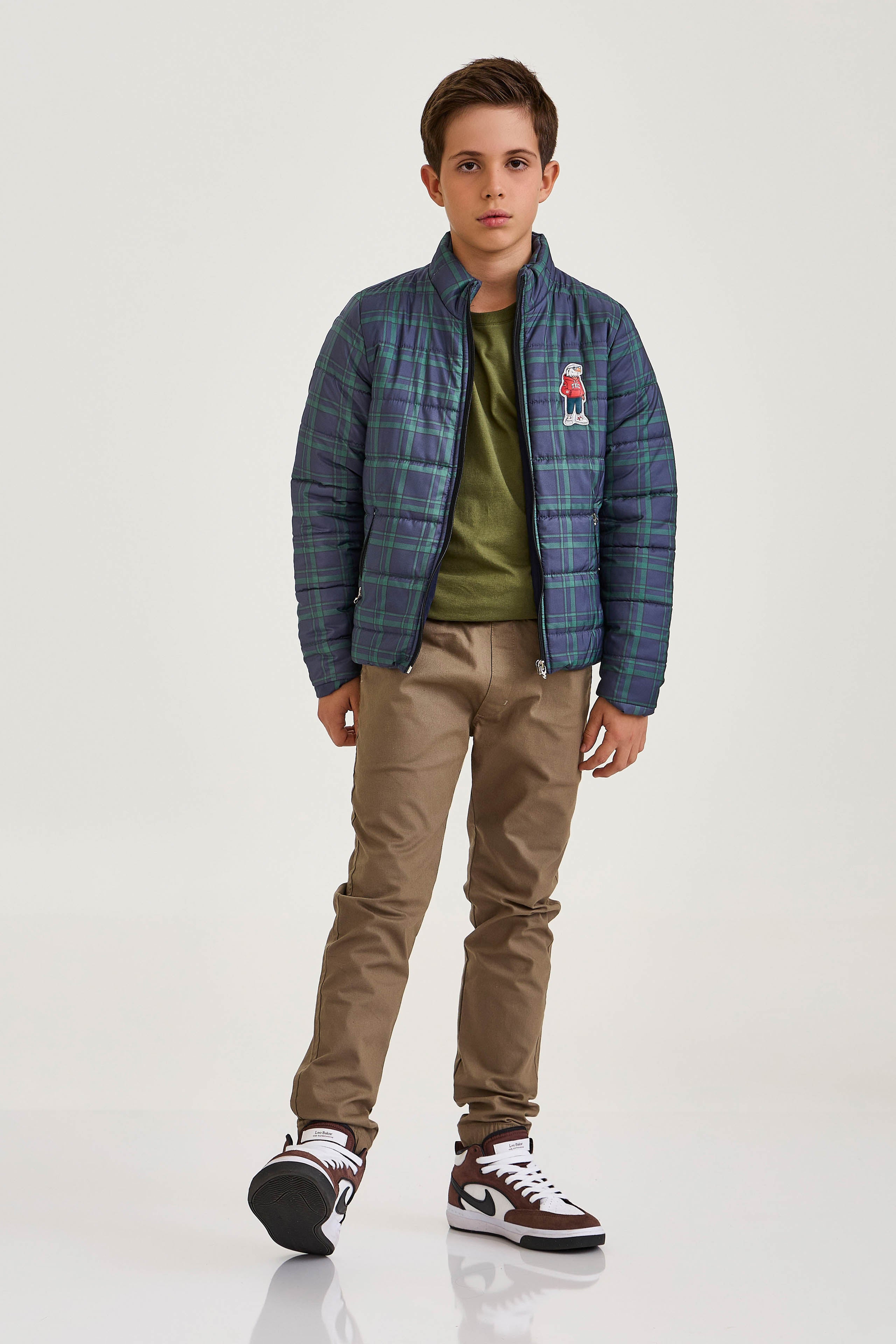 JAQUETA PUFFER NYLON ESTAMPADA 7367i INFANTIL