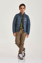 JAQUETA PUFFER NYLON ESTAMPADA 7367i INFANTIL