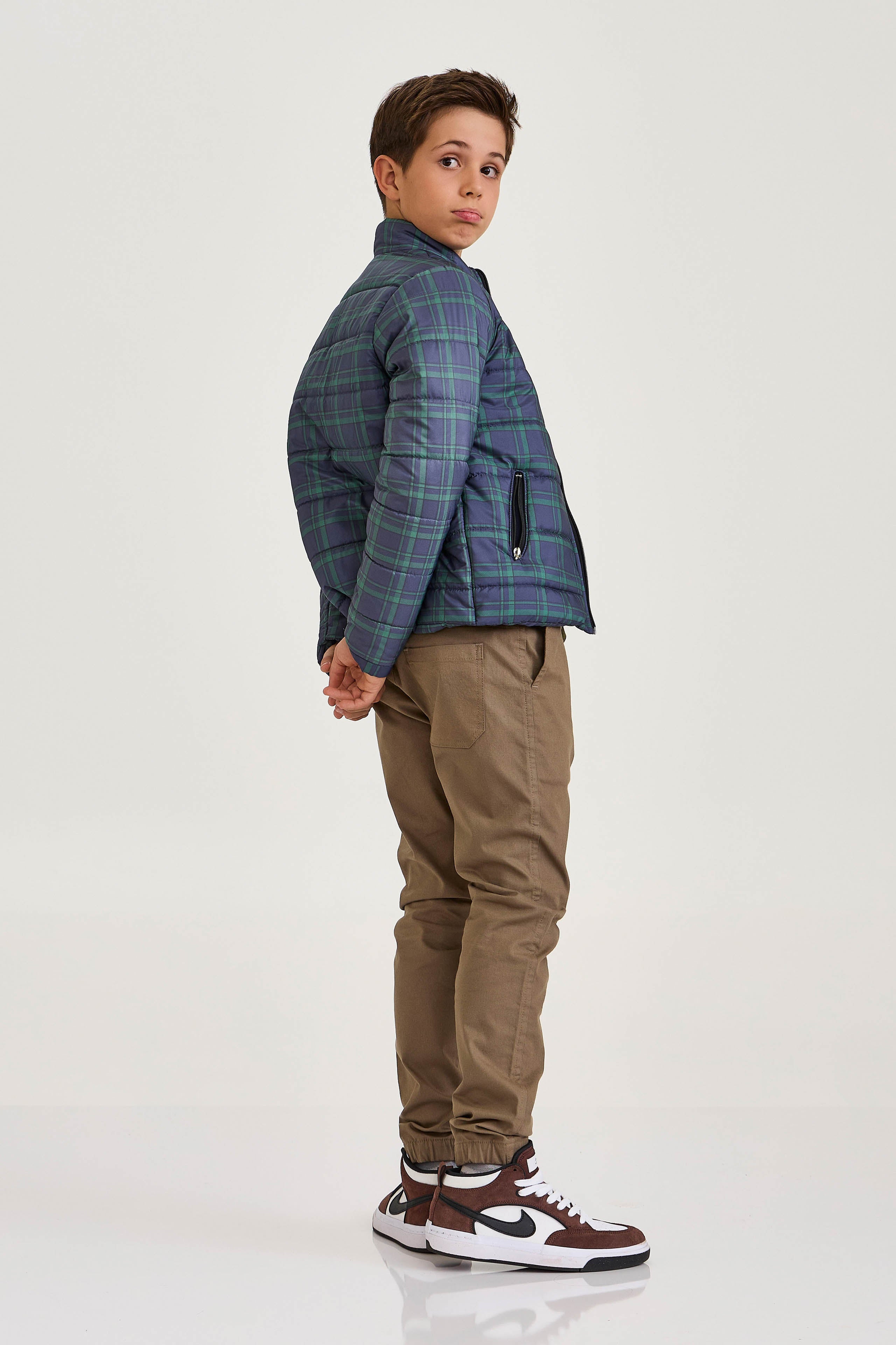 JAQUETA PUFFER NYLON ESTAMPADA 7367i INFANTIL