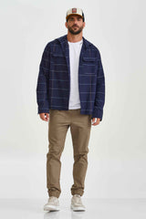 JAQUETA OVERSHIRT SARJA BORDADA 7378