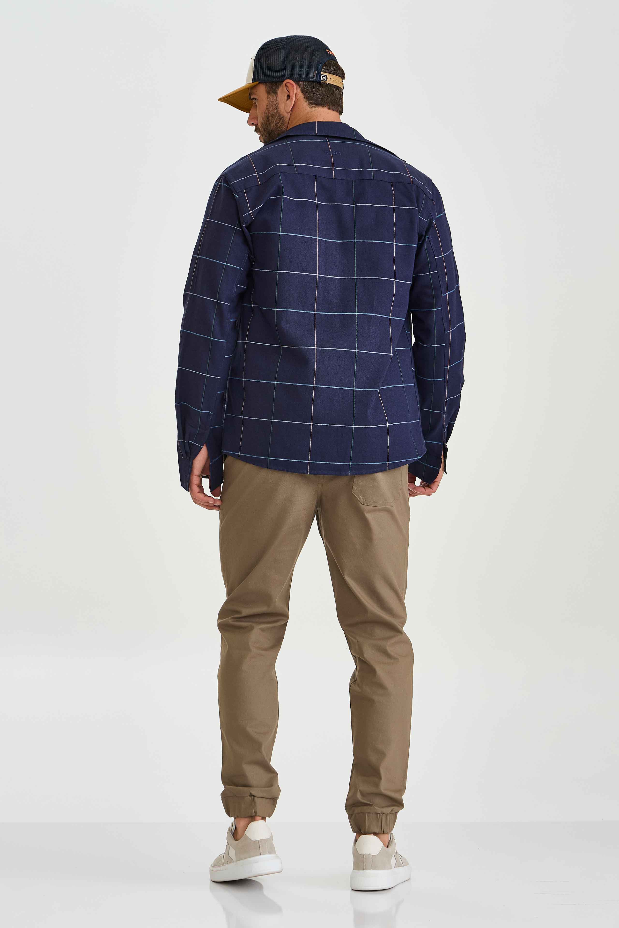 JAQUETA OVERSHIRT SARJA BORDADA 7378