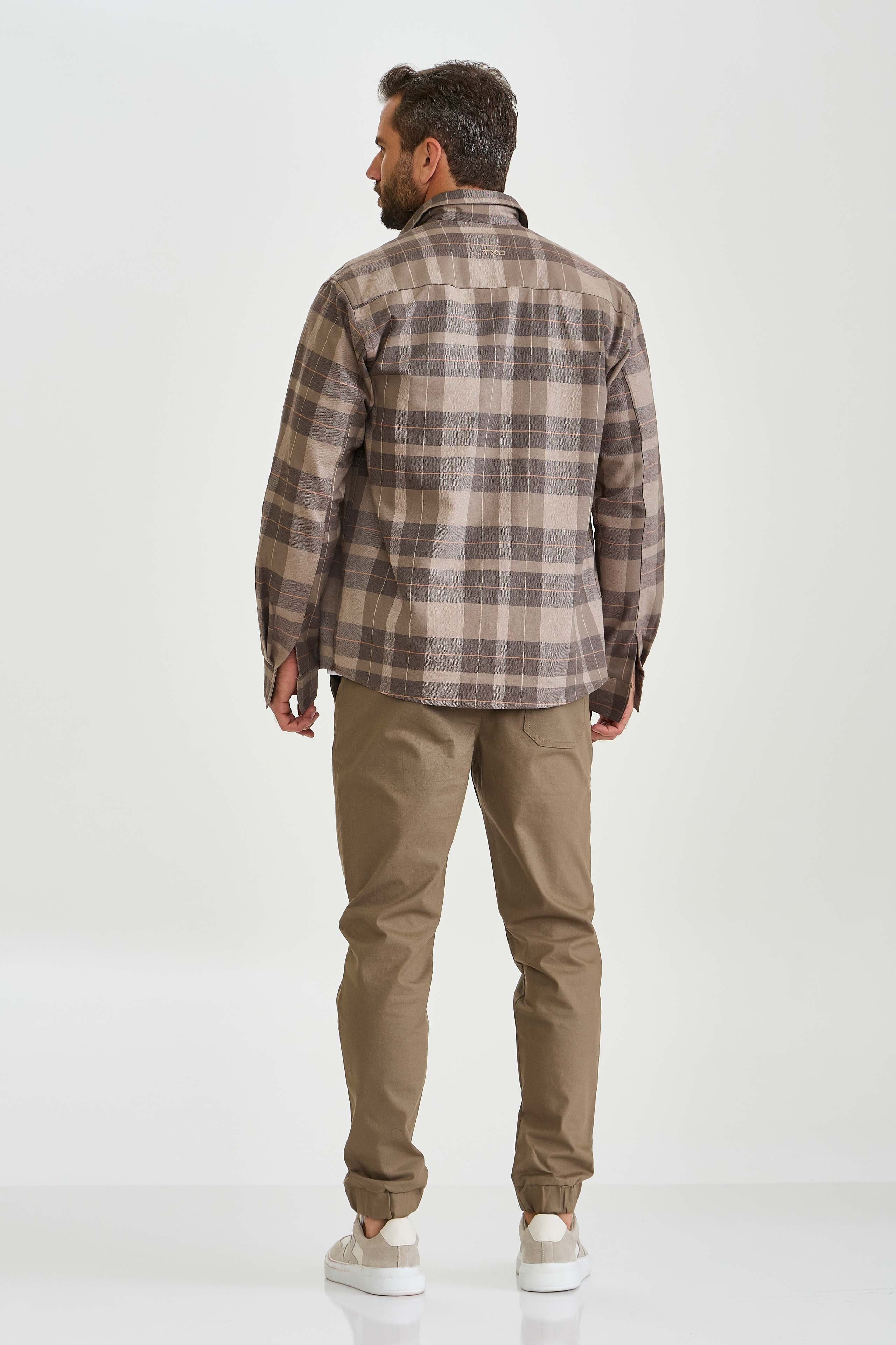 JAQUETA OVERSHIRT SARJA BORDADA 7379