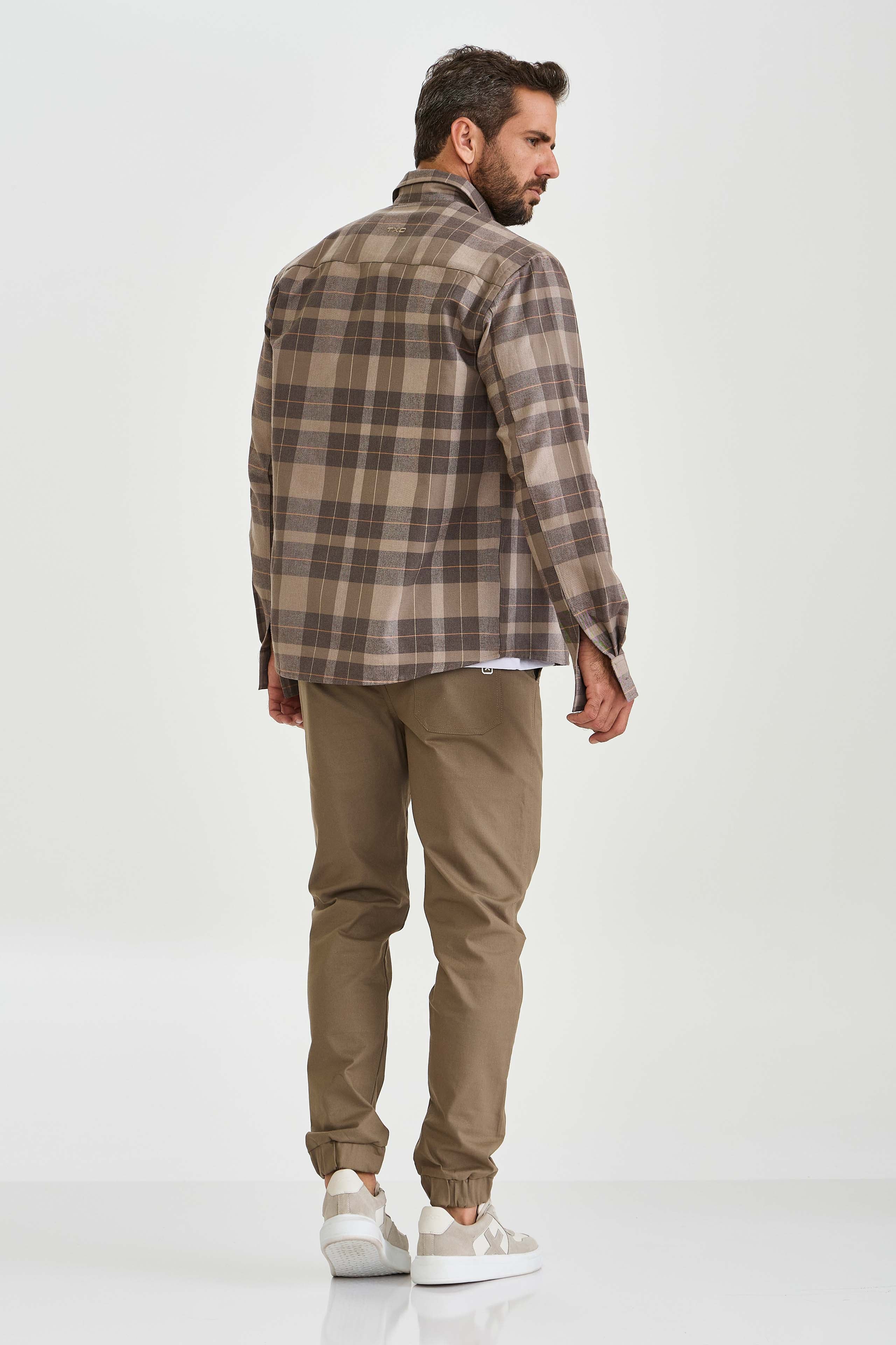 JAQUETA OVERSHIRT SARJA BORDADA 7379