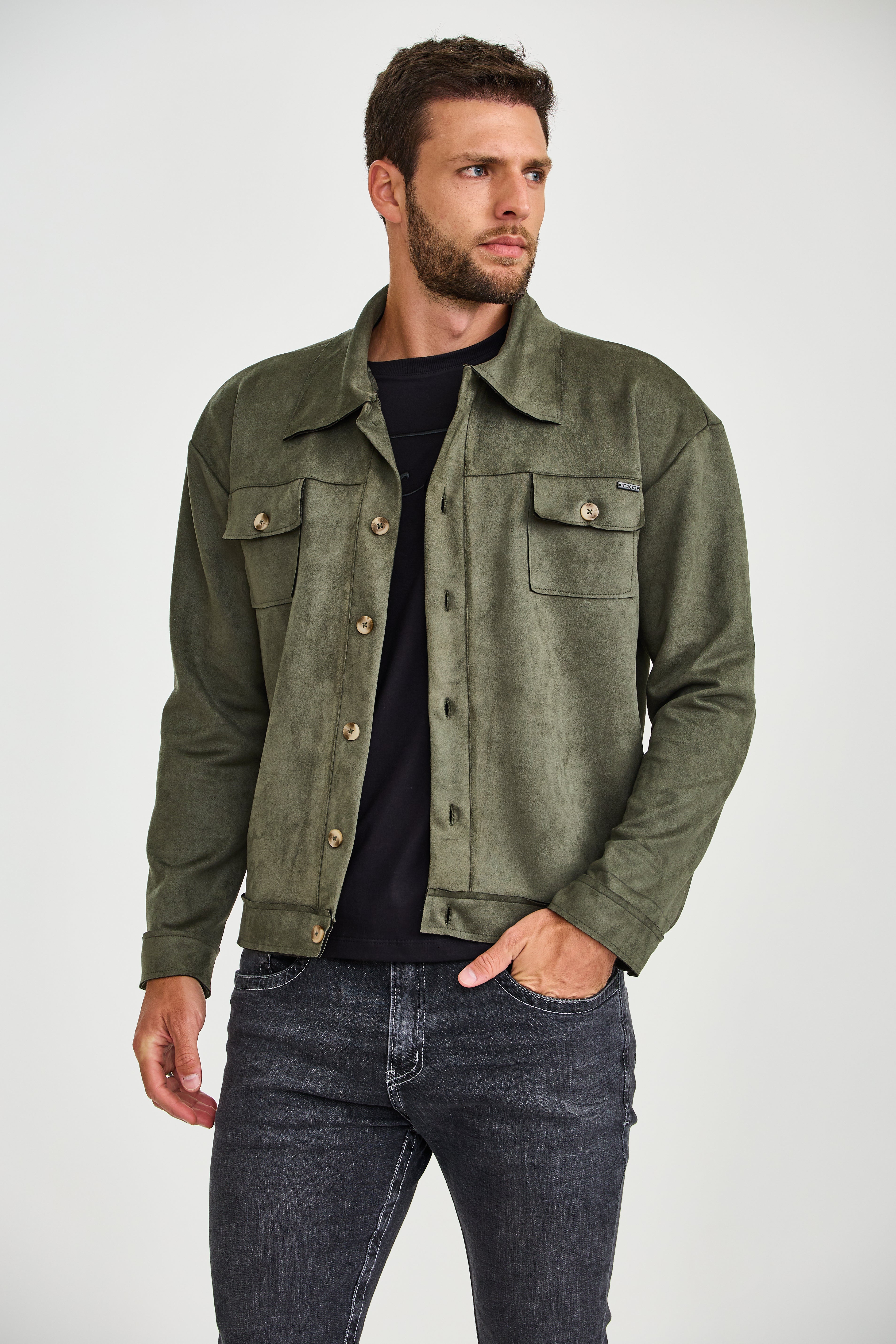JAQUETA OVERSHIRT SUEDE 7466