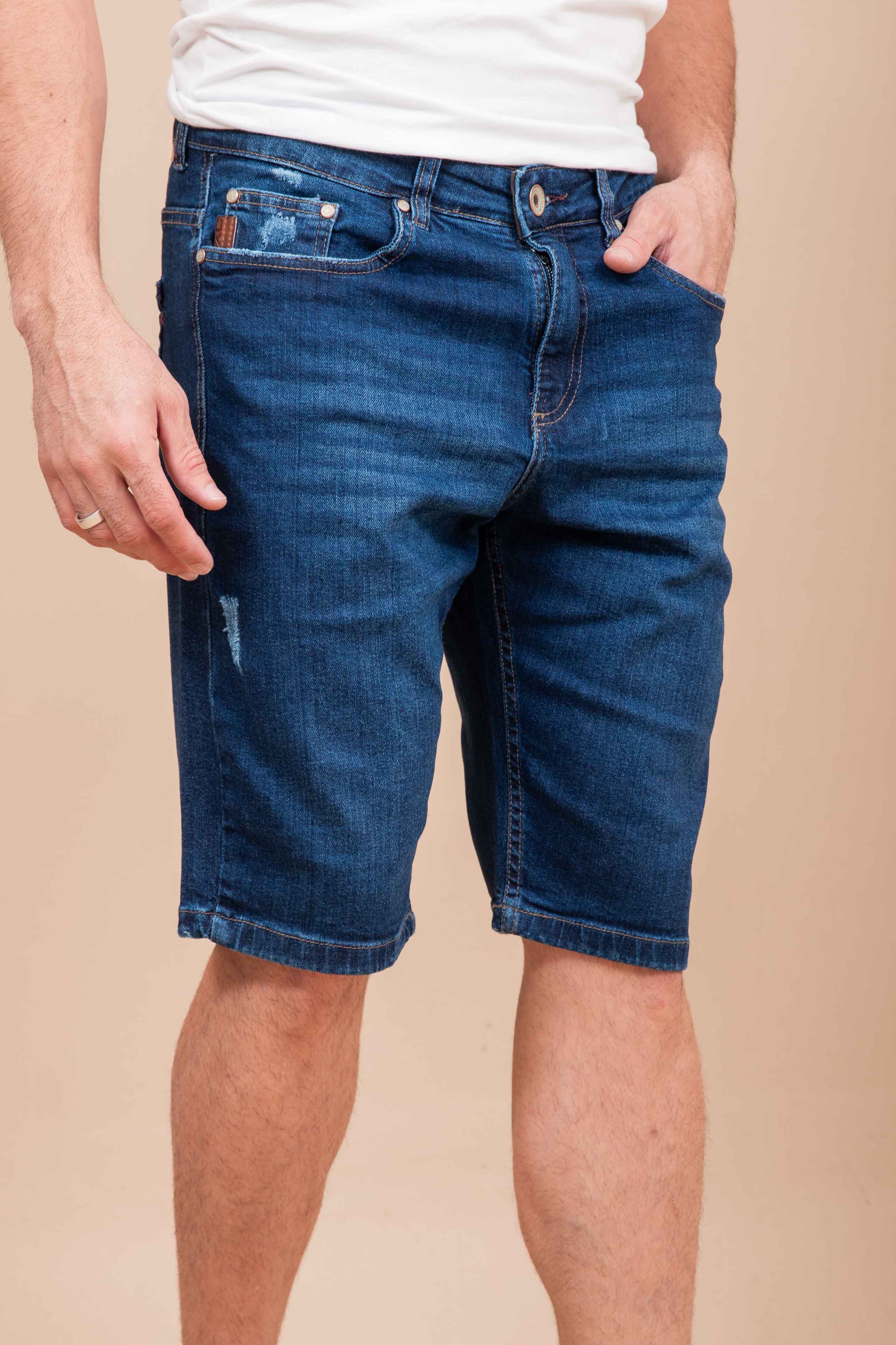 BERMUDA JEANS MASCULINA SLIM XS3-B - 8610