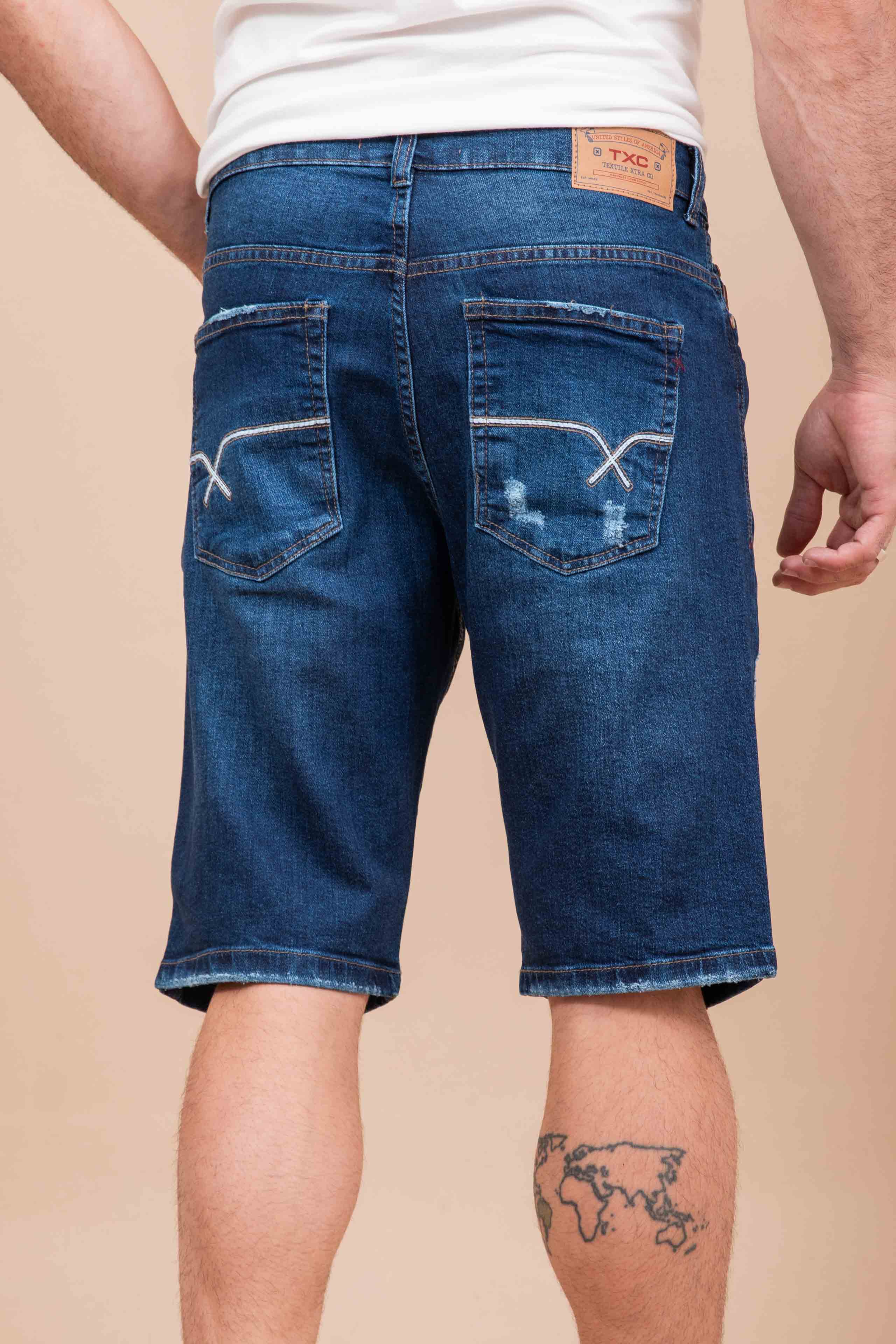 BERMUDA JEANS MASCULINA SLIM XS3-B - 8610