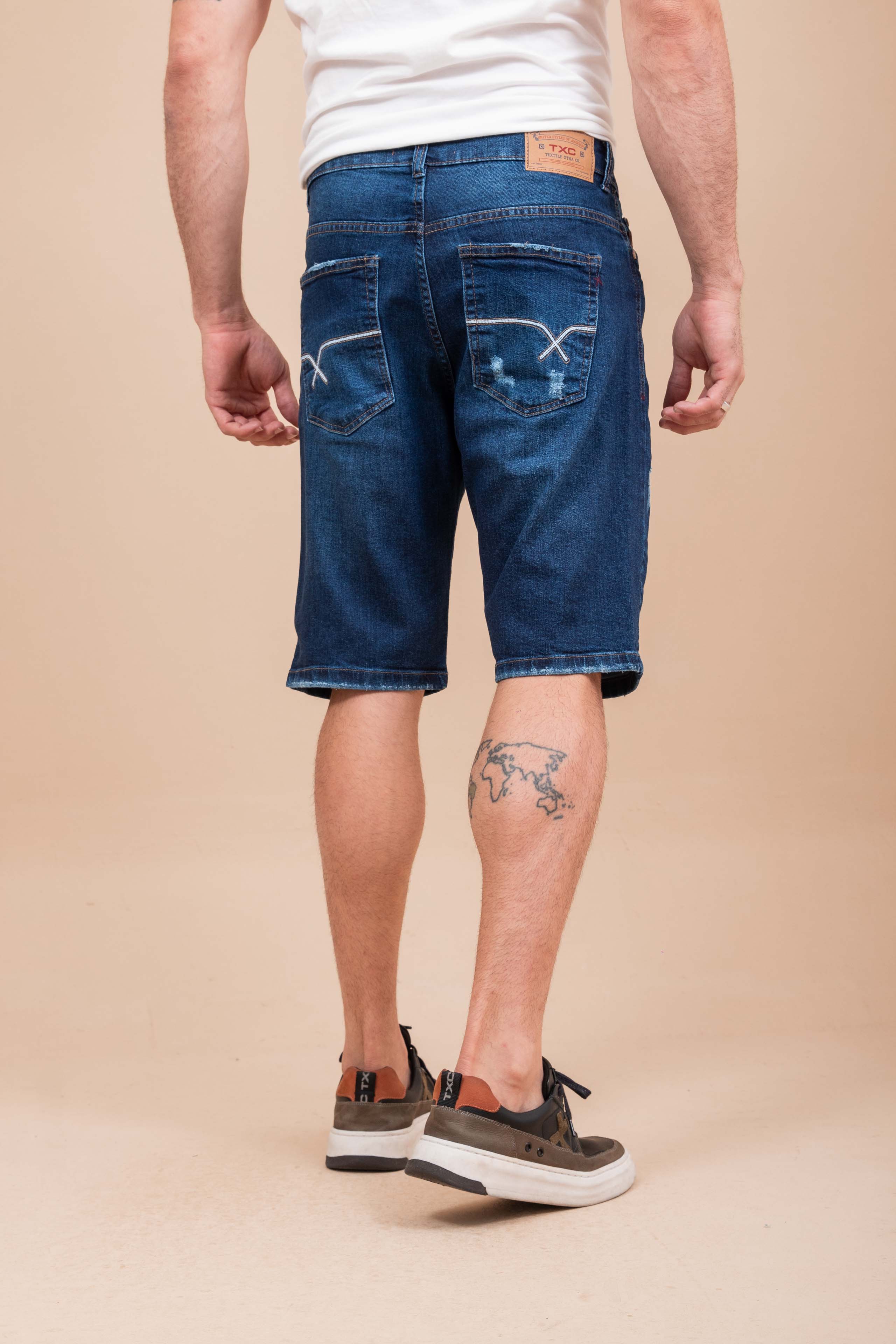 BERMUDA JEANS MASCULINA SLIM XS3-B - 8610