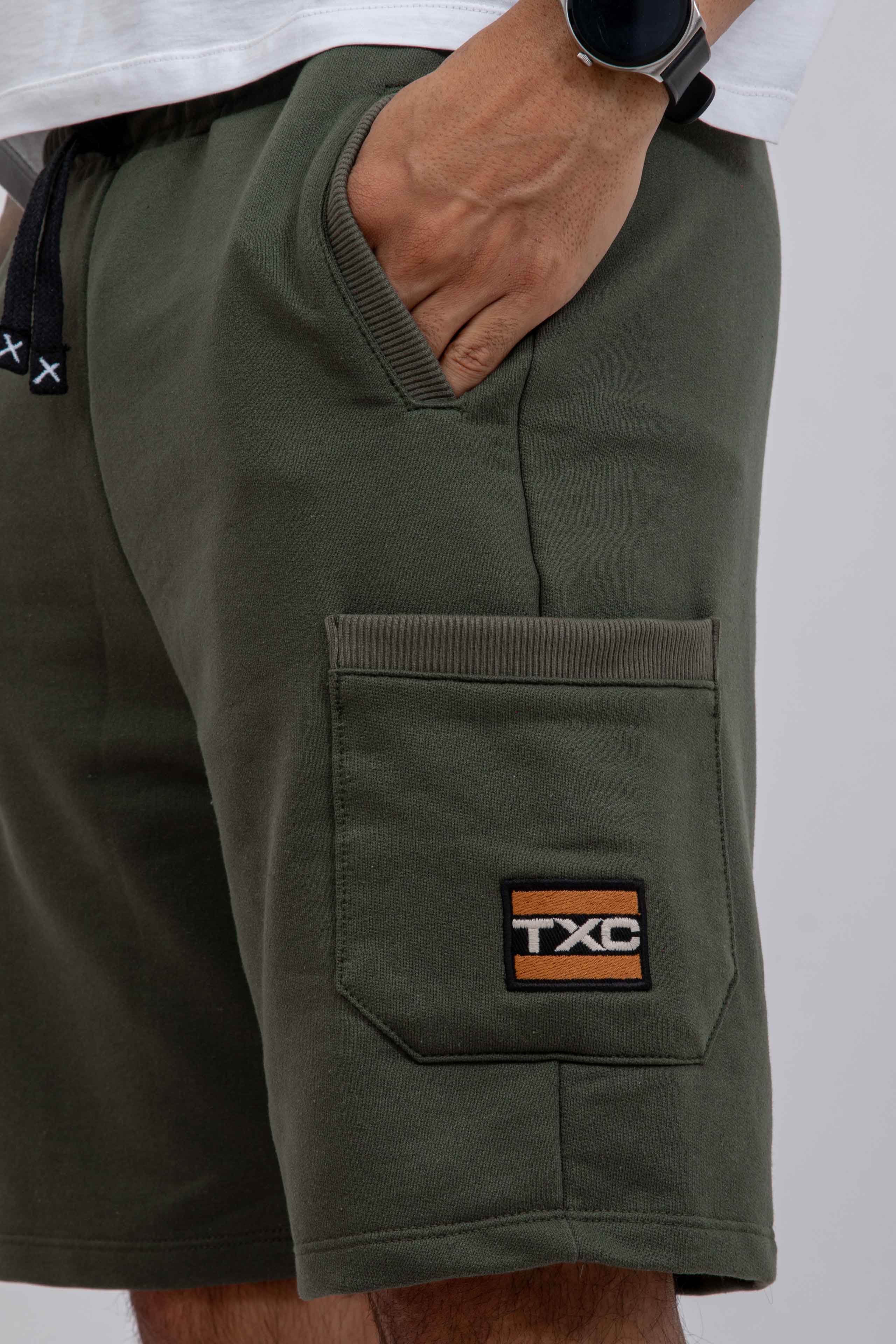 BERMUDA JOGGER MOLETOM BORDADA 8708