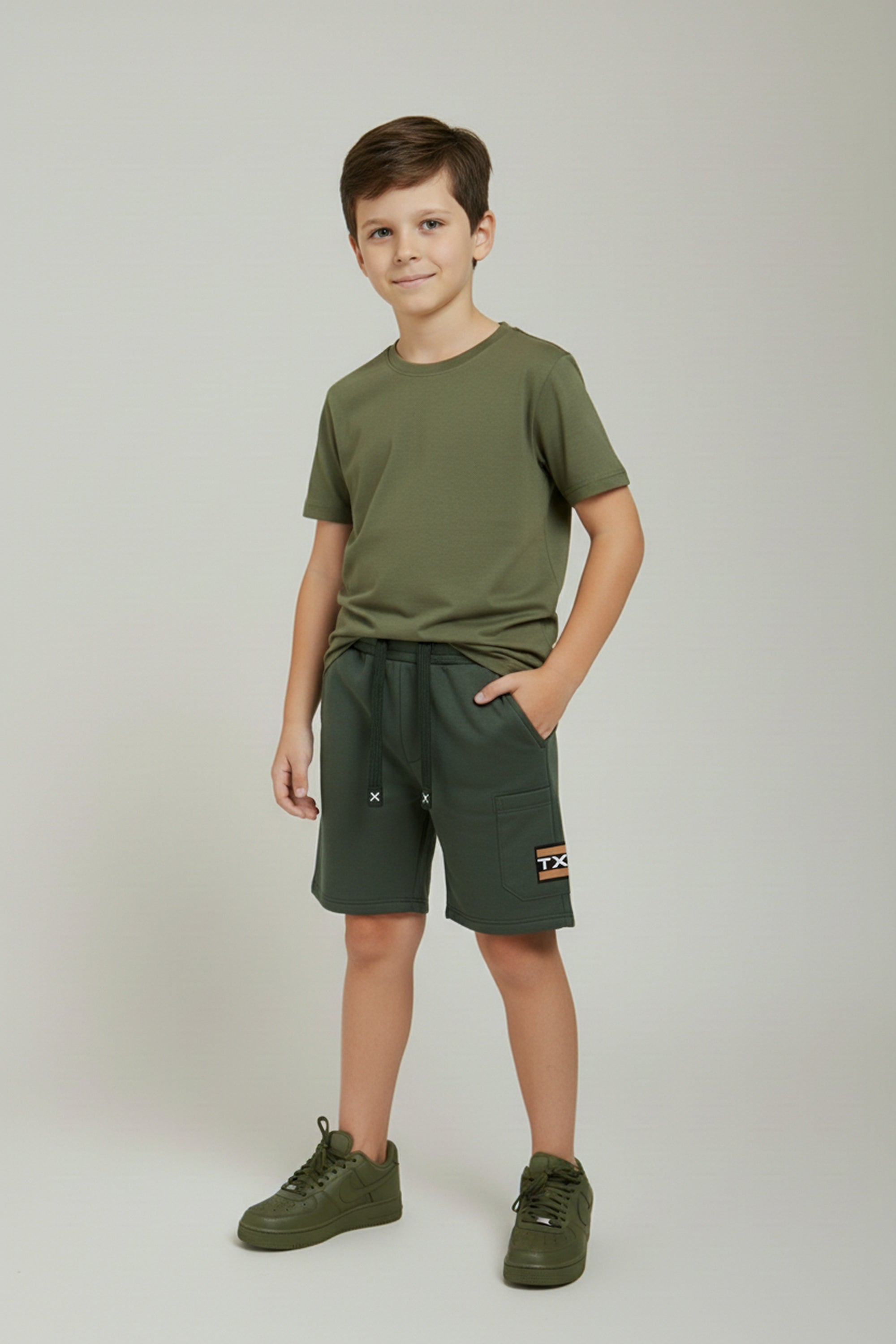 BERMUDA JOGGER MOLETOM BORDADA 8708i INFANTIL