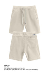 BERMUDA JOGGER MOLETOM BORDADA 8713