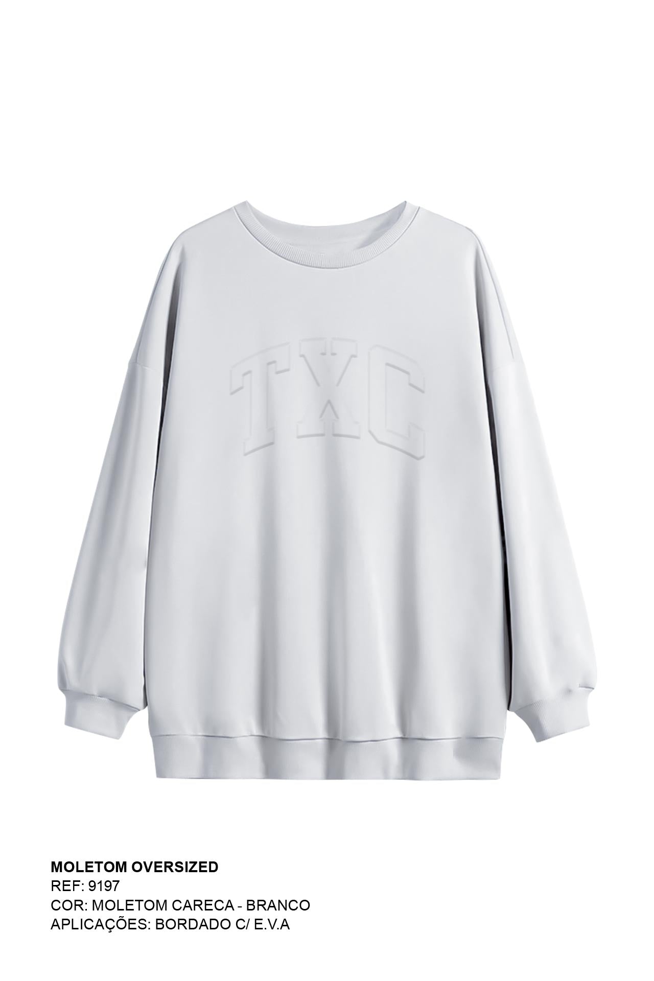 MOLETOM CUSTOM OVERSIZED EMBOSS 9197