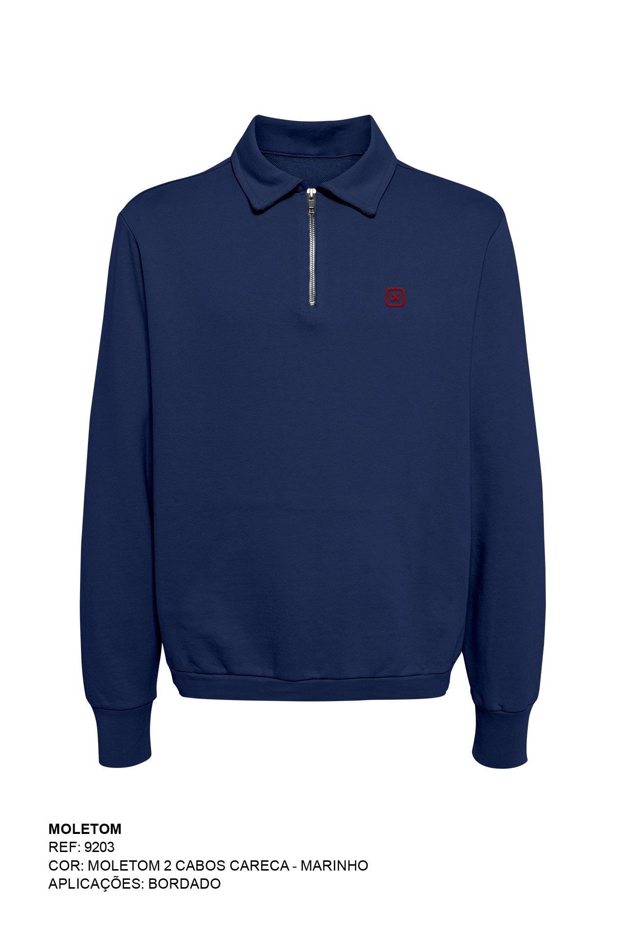 MOLETOM CUSTOM REGULAR BORDADO 9203