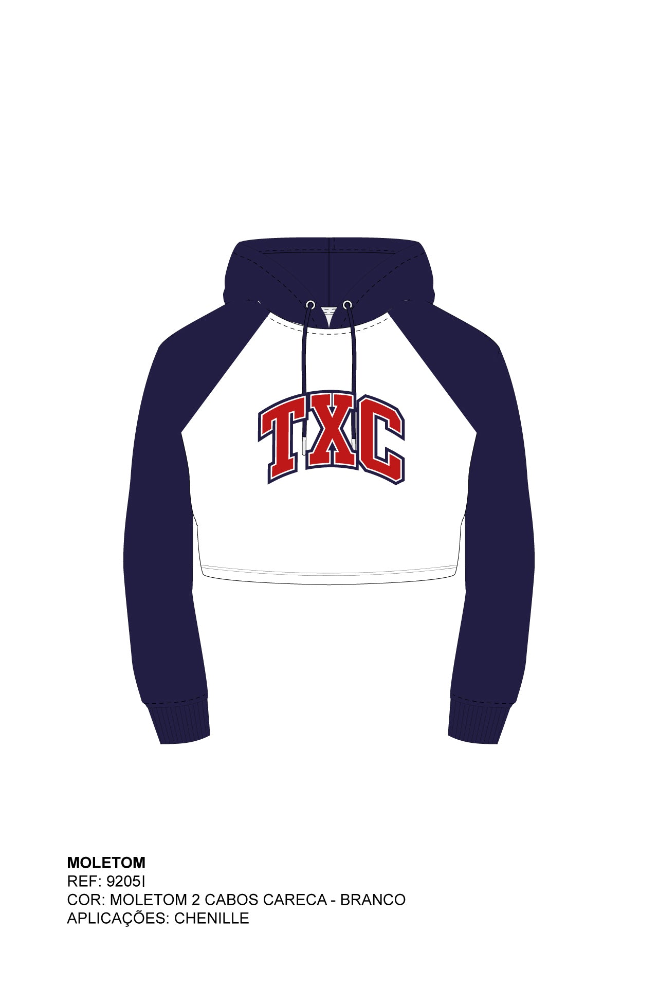 MOLETOM REGULAR BORDADO 9205i INFANTIL