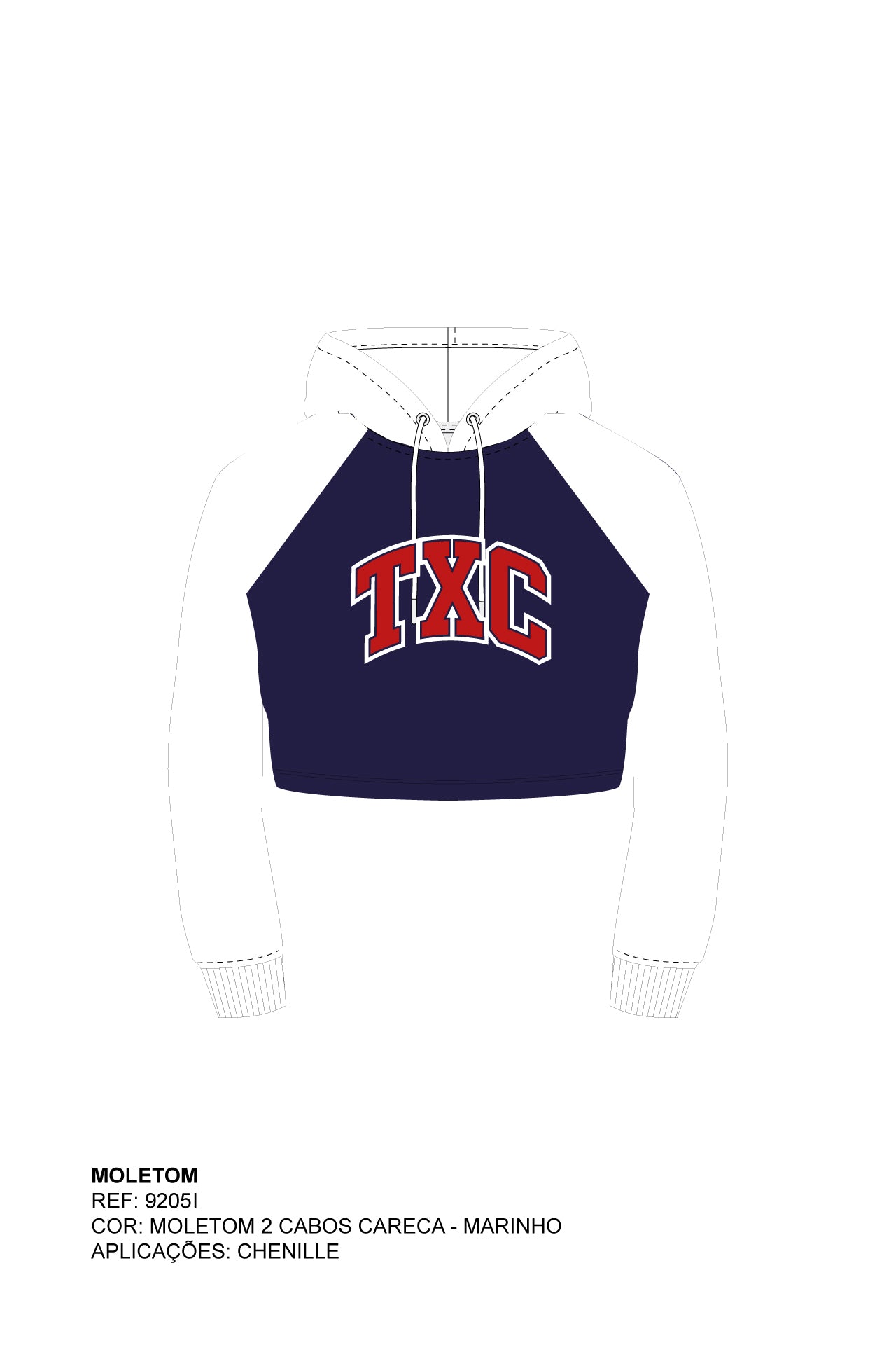 MOLETOM REGULAR BORDADO 9205i INFANTIL