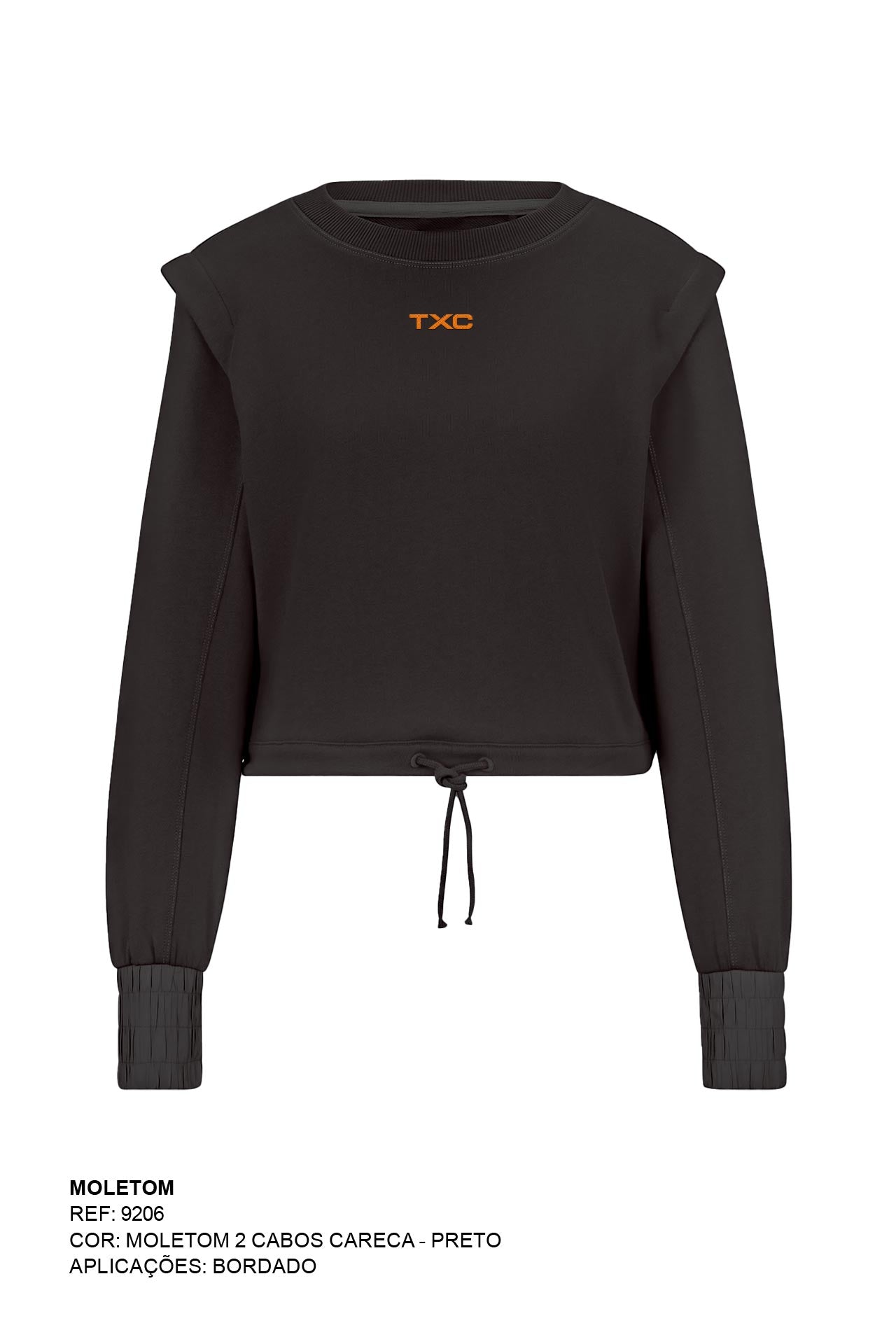 MOLETOM CROPPED CUSTOM REGULAR BORDADO 9206