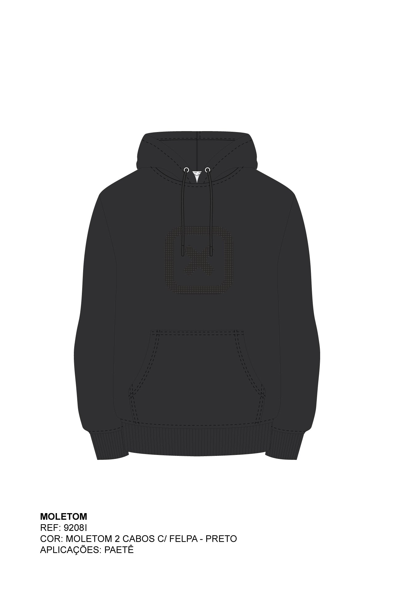 MOLETOM REGULAR BORDADO 9208i INFANTIL