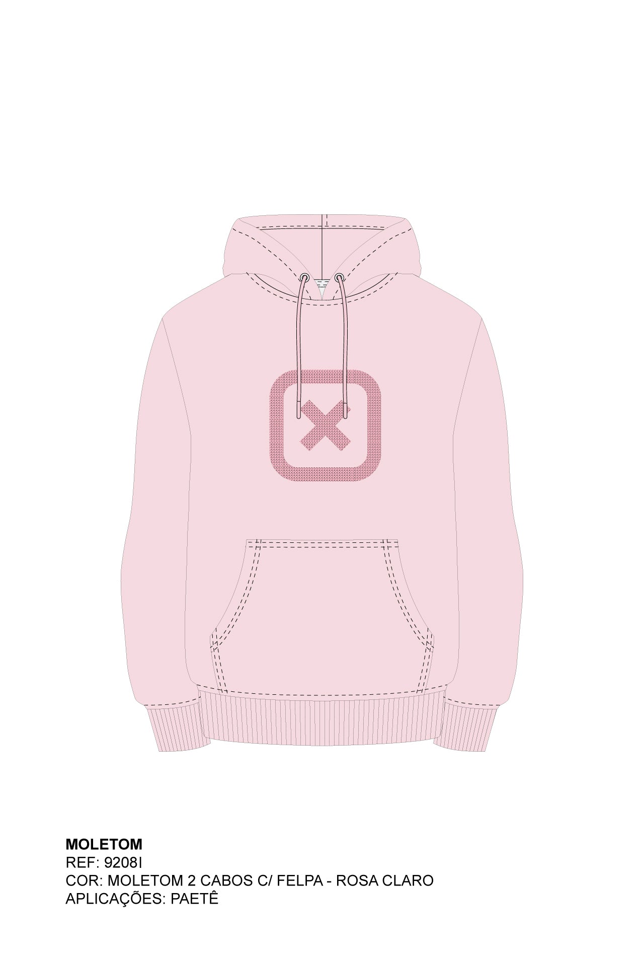 MOLETOM REGULAR BORDADO 9208i INFANTIL