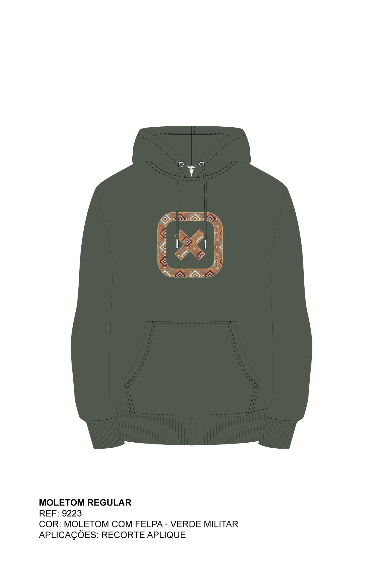 MOLETOM REGULAR ESTAMPADO 9223