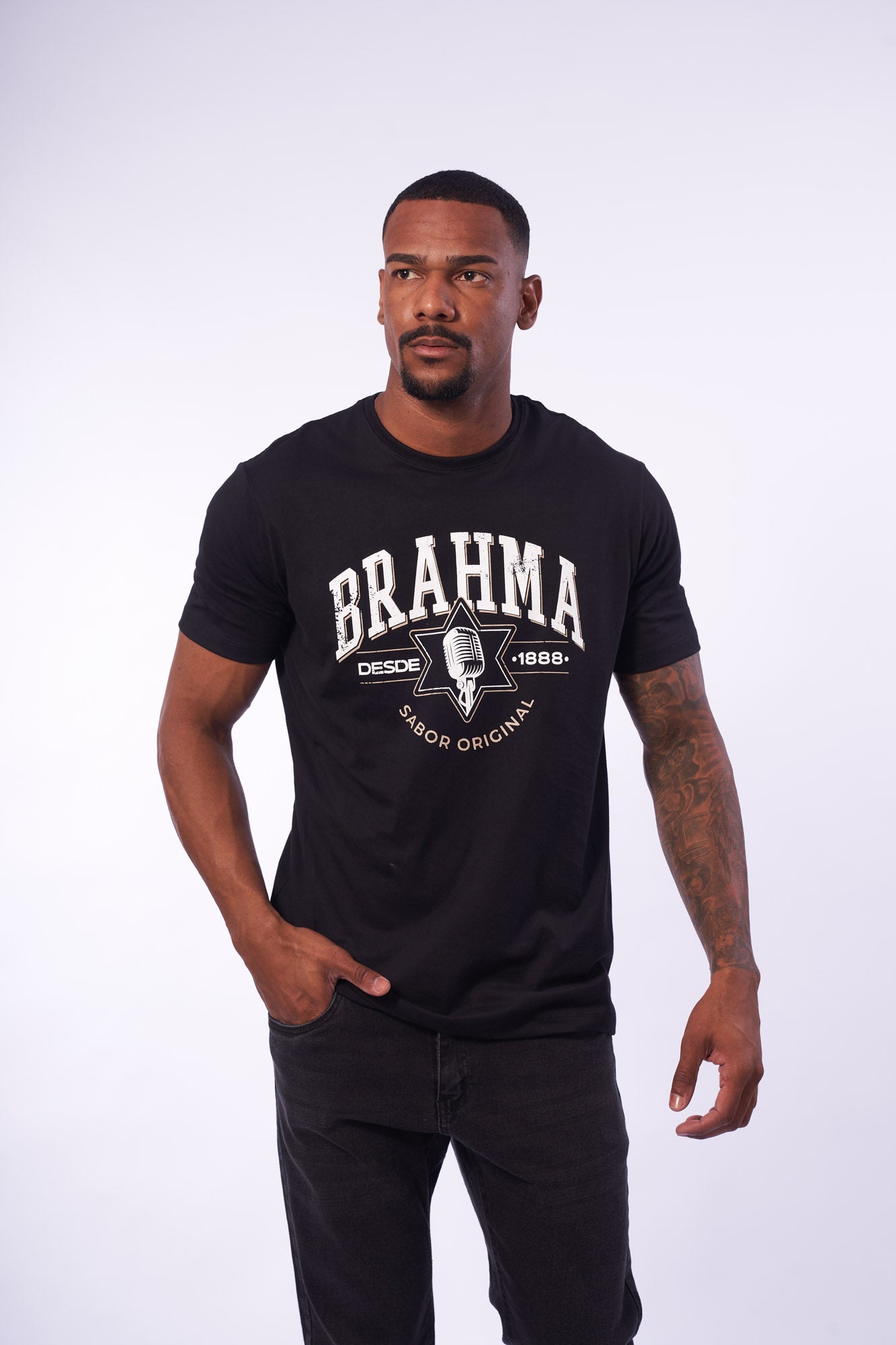CAMISETA BRAHMA REGULAR ESTAMPADA BRAH102