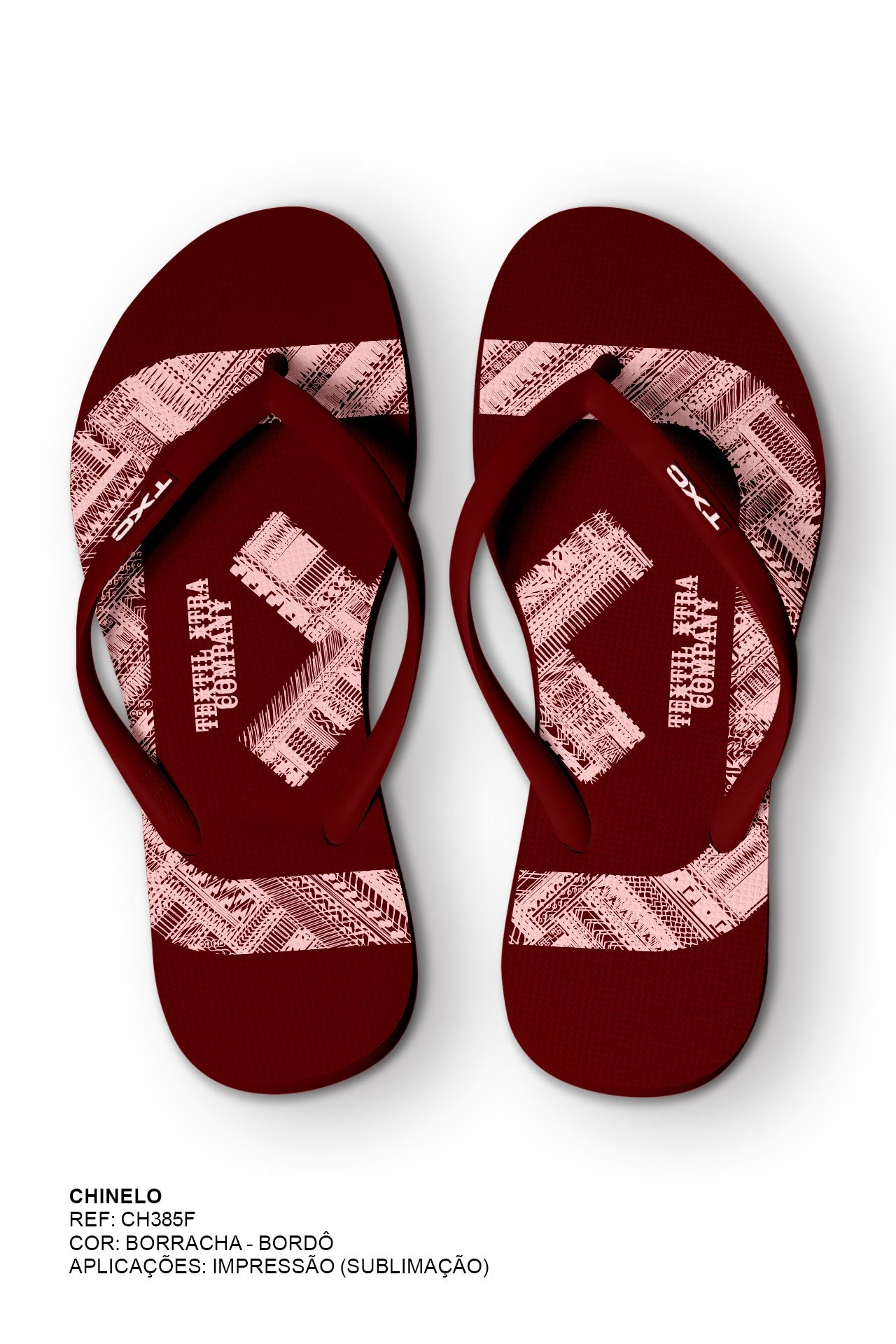 CHINELO TIRA BORRACHA ESTAMPADO CH385F