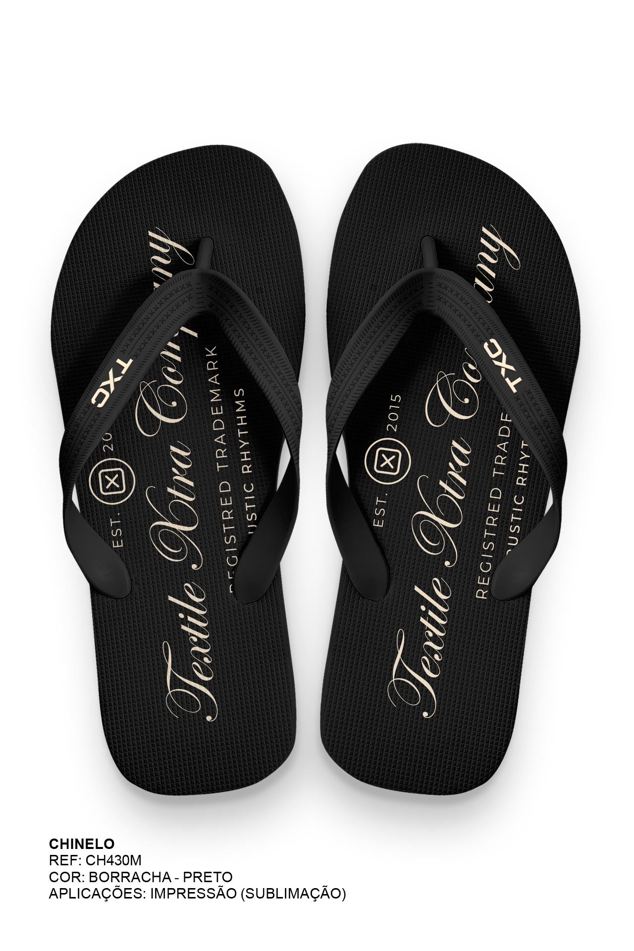 CHINELO TIRAS BORRACHA ESTAMPADO CH430M