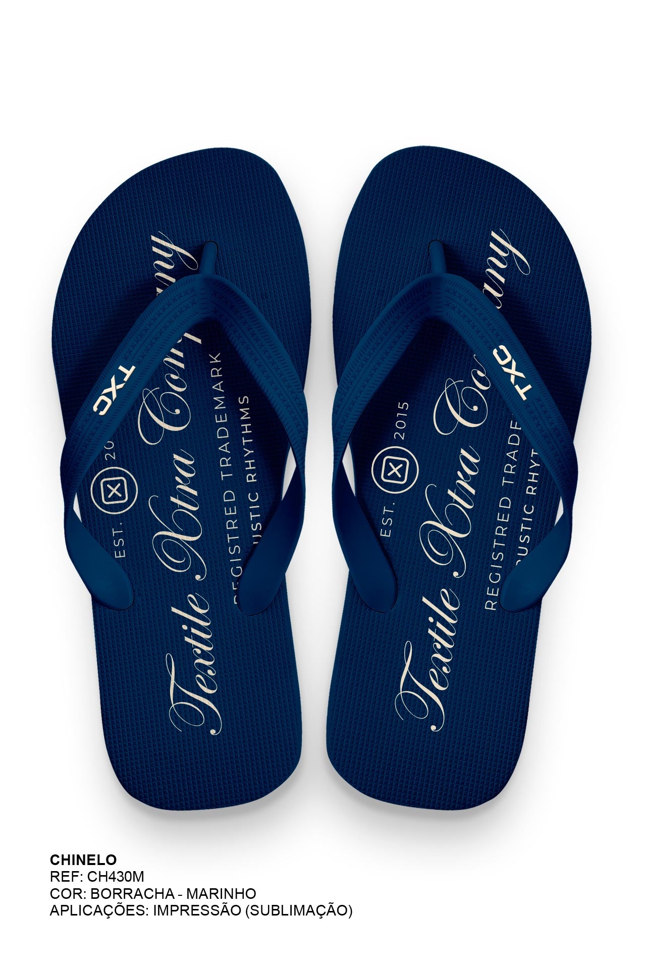 CHINELO TIRAS BORRACHA ESTAMPADO CH430M