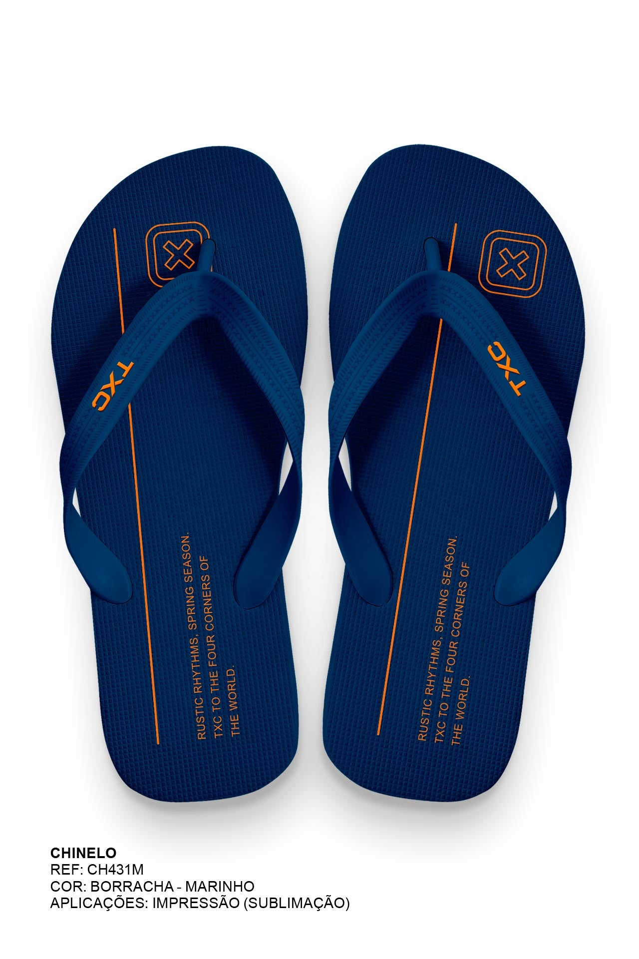 CHINELO TIRAS BORRACHA ESTAMPADO CH431M