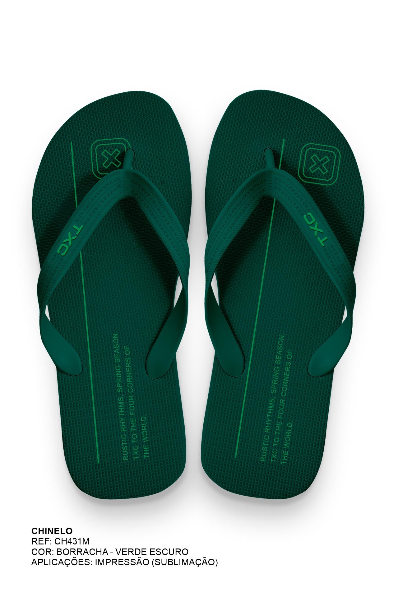 CHINELO TIRAS BORRACHA ESTAMPADO CH431M