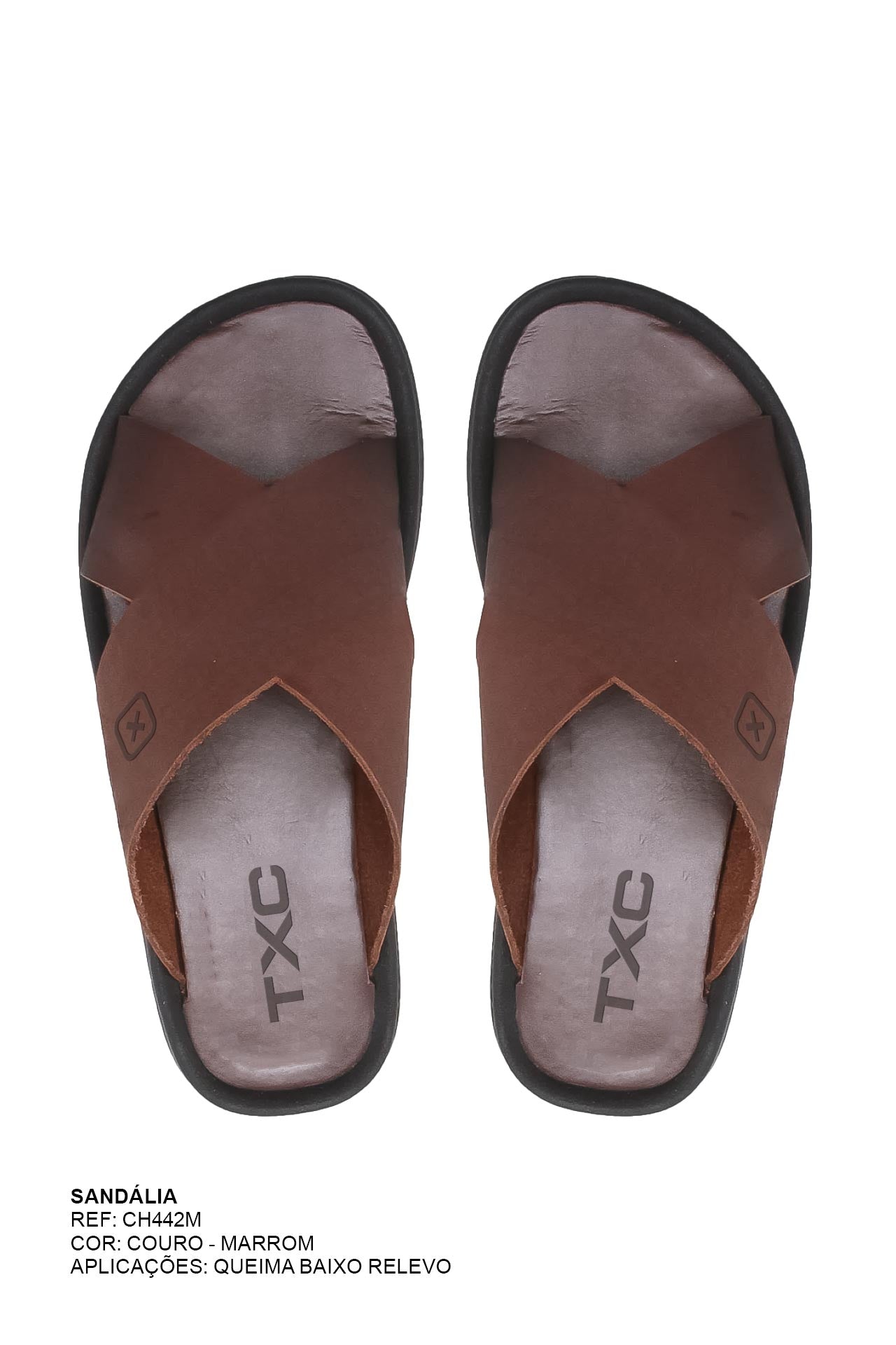 CHINELO TIRAS COURO ESTAMPADO CH442M