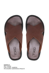 CHINELO TIRAS COURO ESTAMPADO CH442M