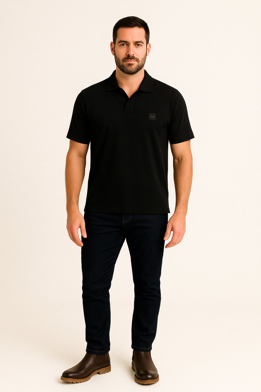 POLO REGULAR MALHA BORDADA 6953