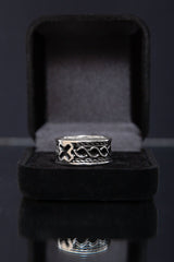 Anel Masculino banho em prata trançado | AN0015 - TXC