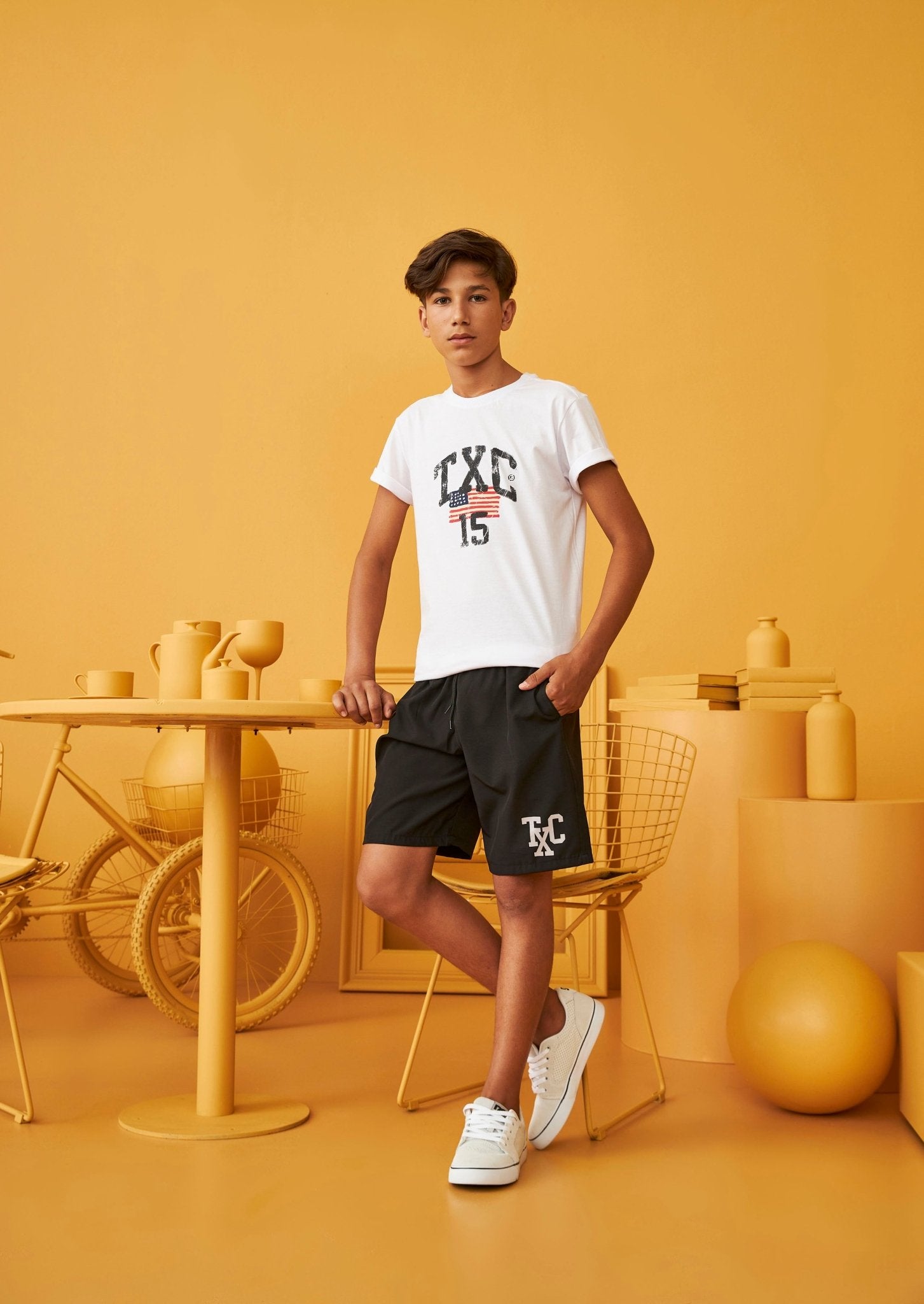 Bermuda Infantil X - Sweat Estampado - 8580i - TXC