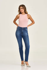 BLUSA REGATA CANELADA REGULAR BORDADA 51034 - TXC