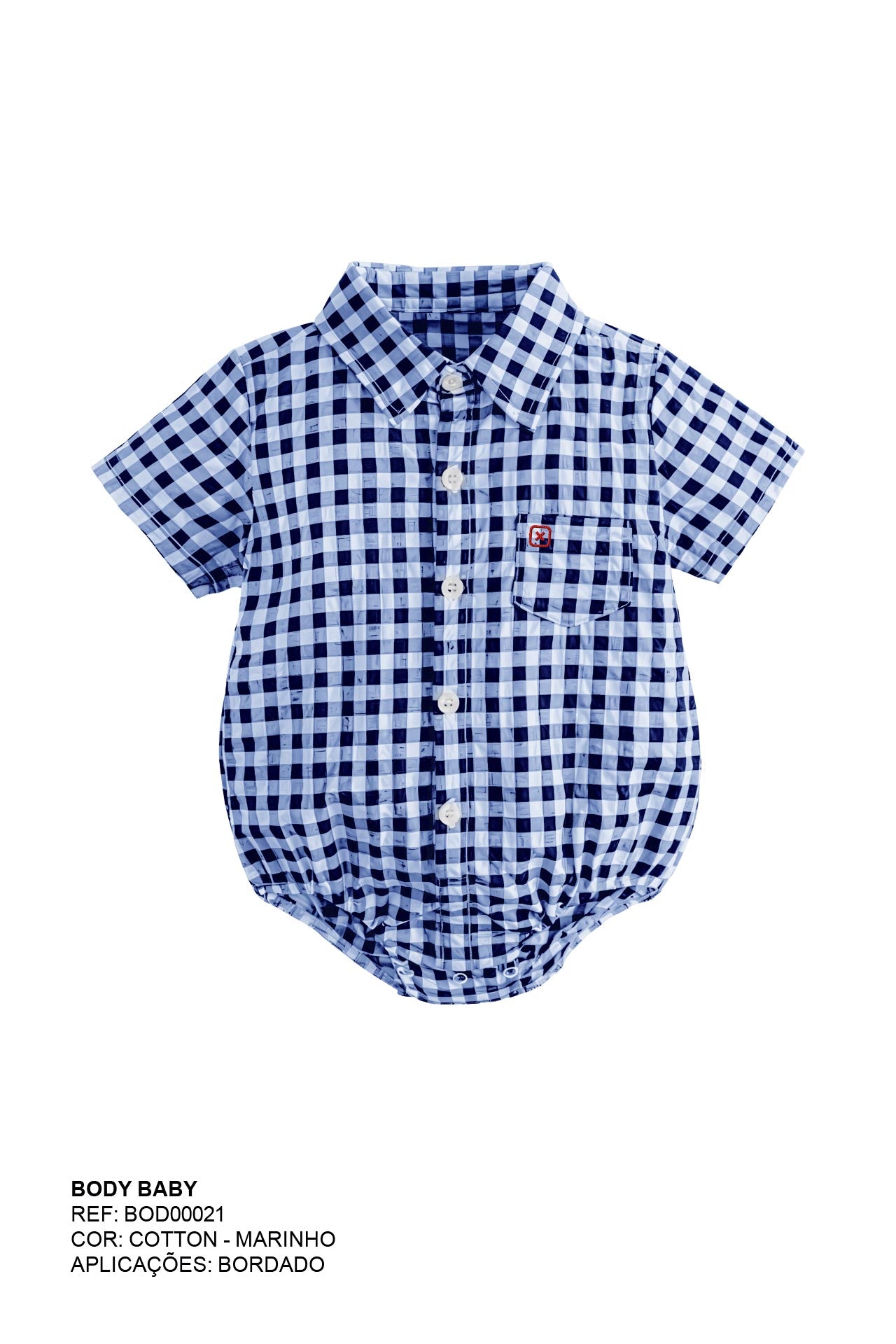 BODY POLO MC REGULAR MALHA BORDADO BOD00021 INFANTIL