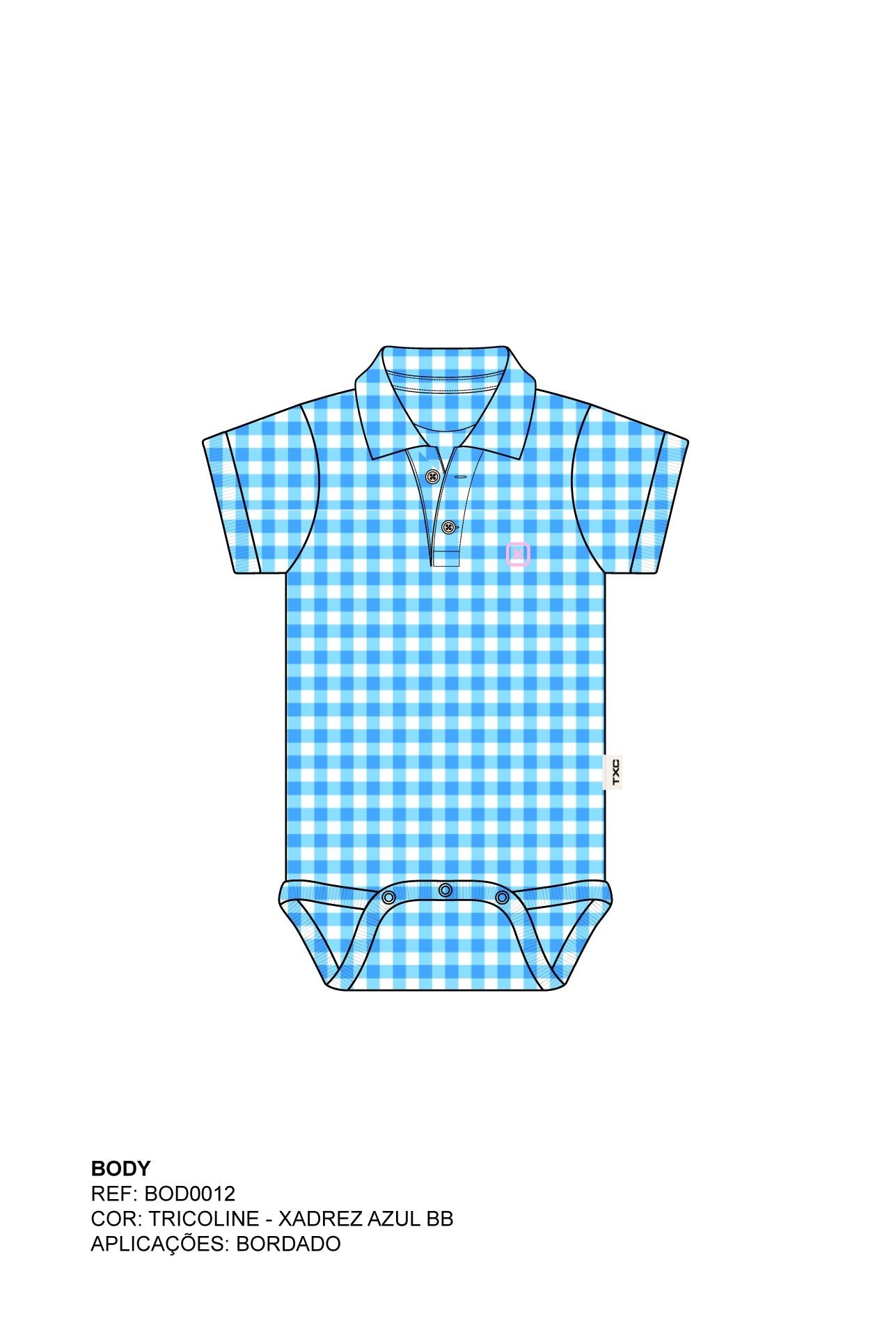 BODY CUSTOM REGULAR BORDADO BOD00012 - TXC