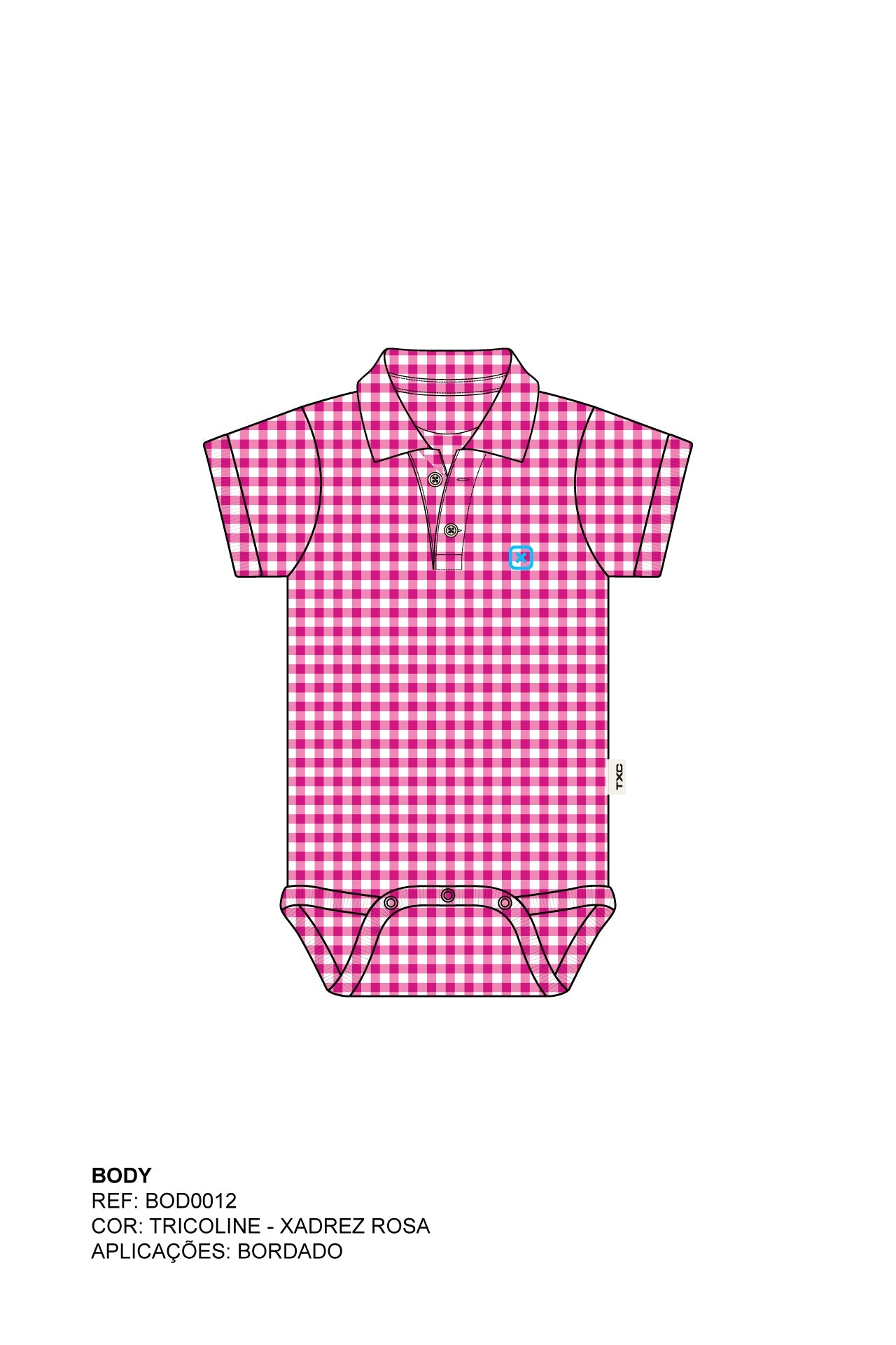 BODY CUSTOM REGULAR BORDADO BOD00012 - TXC