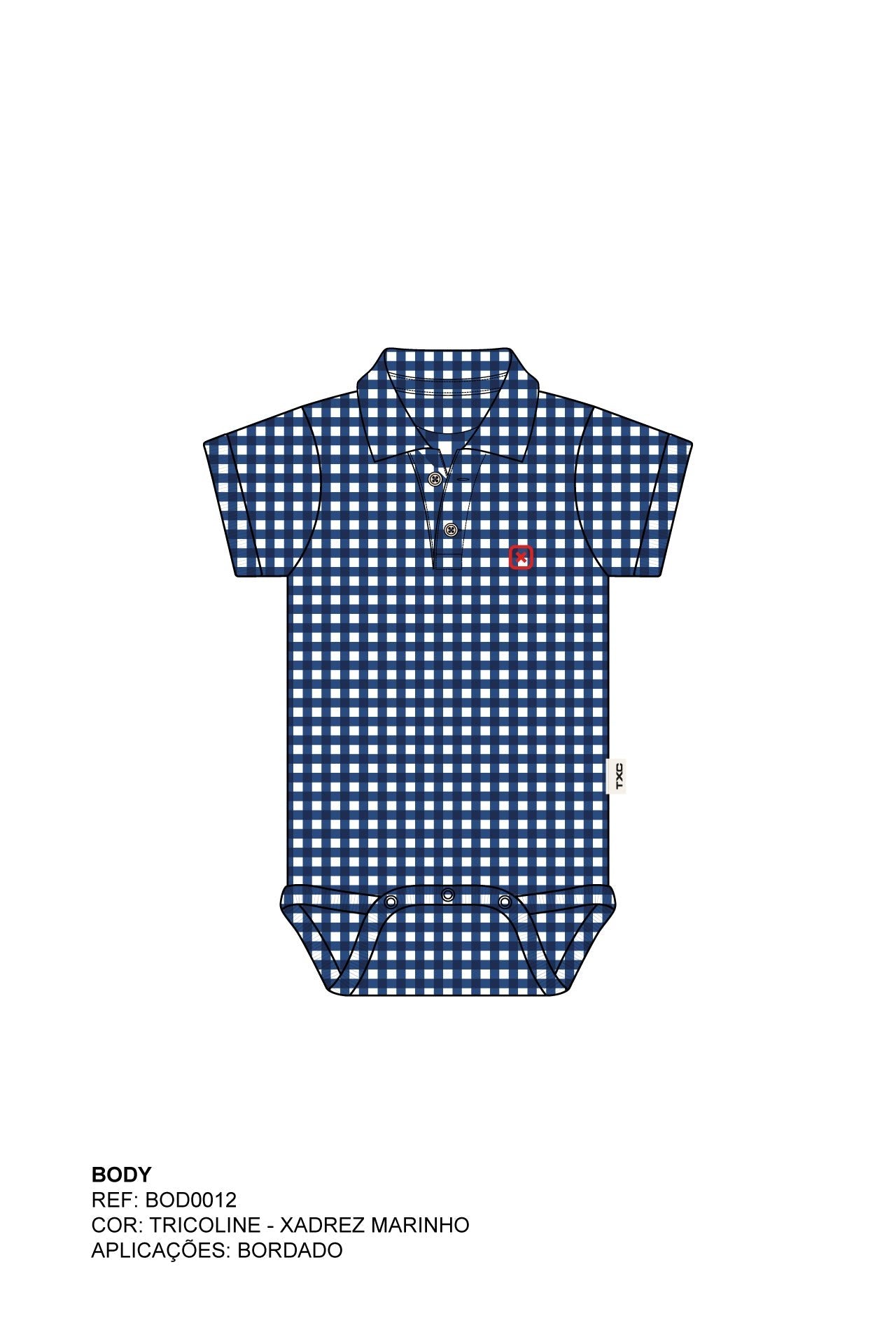 BODY CUSTOM REGULAR BORDADO BOD00012 - TXC